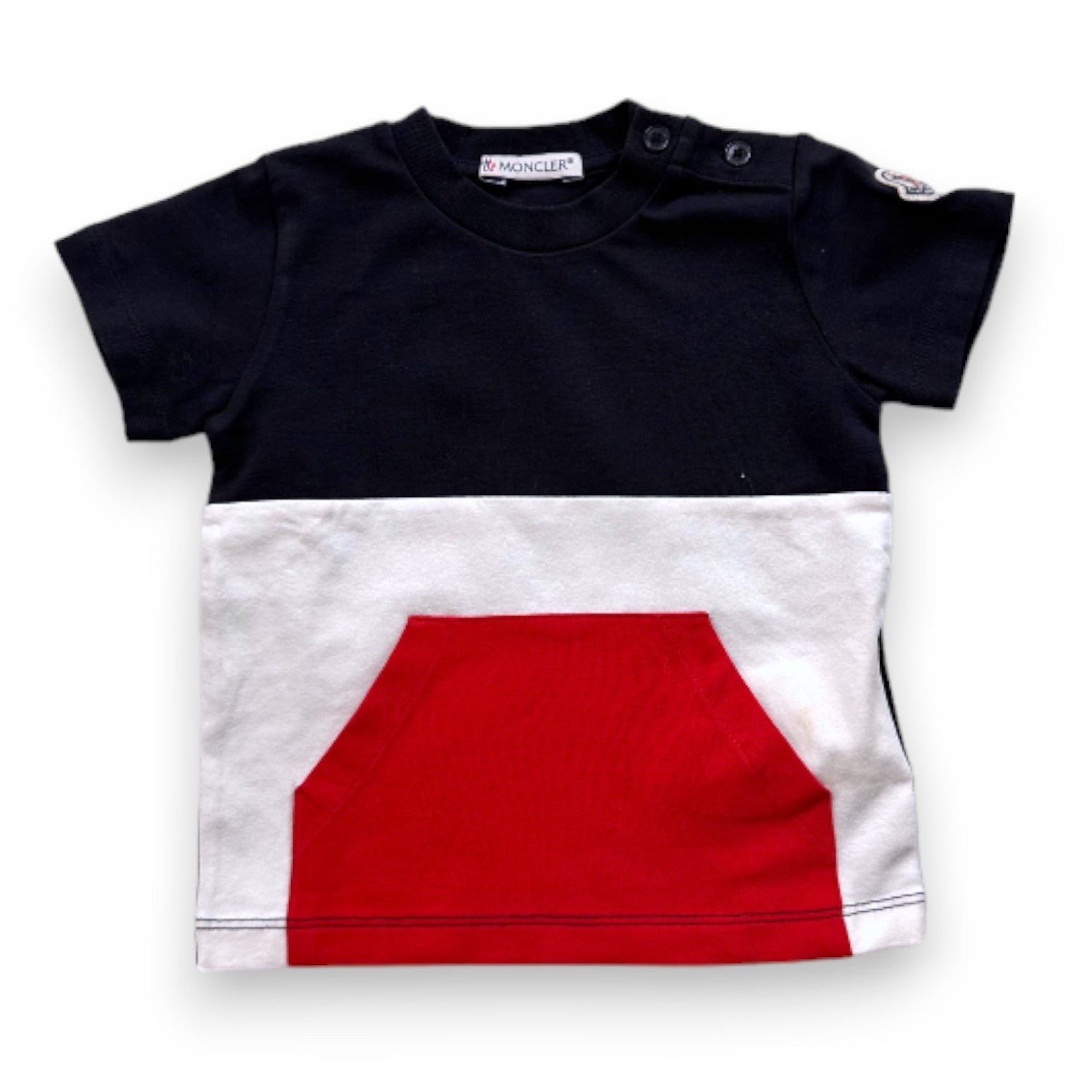 Blue baby T-shirt - 6 months MONCLER - Seconde Main Blue