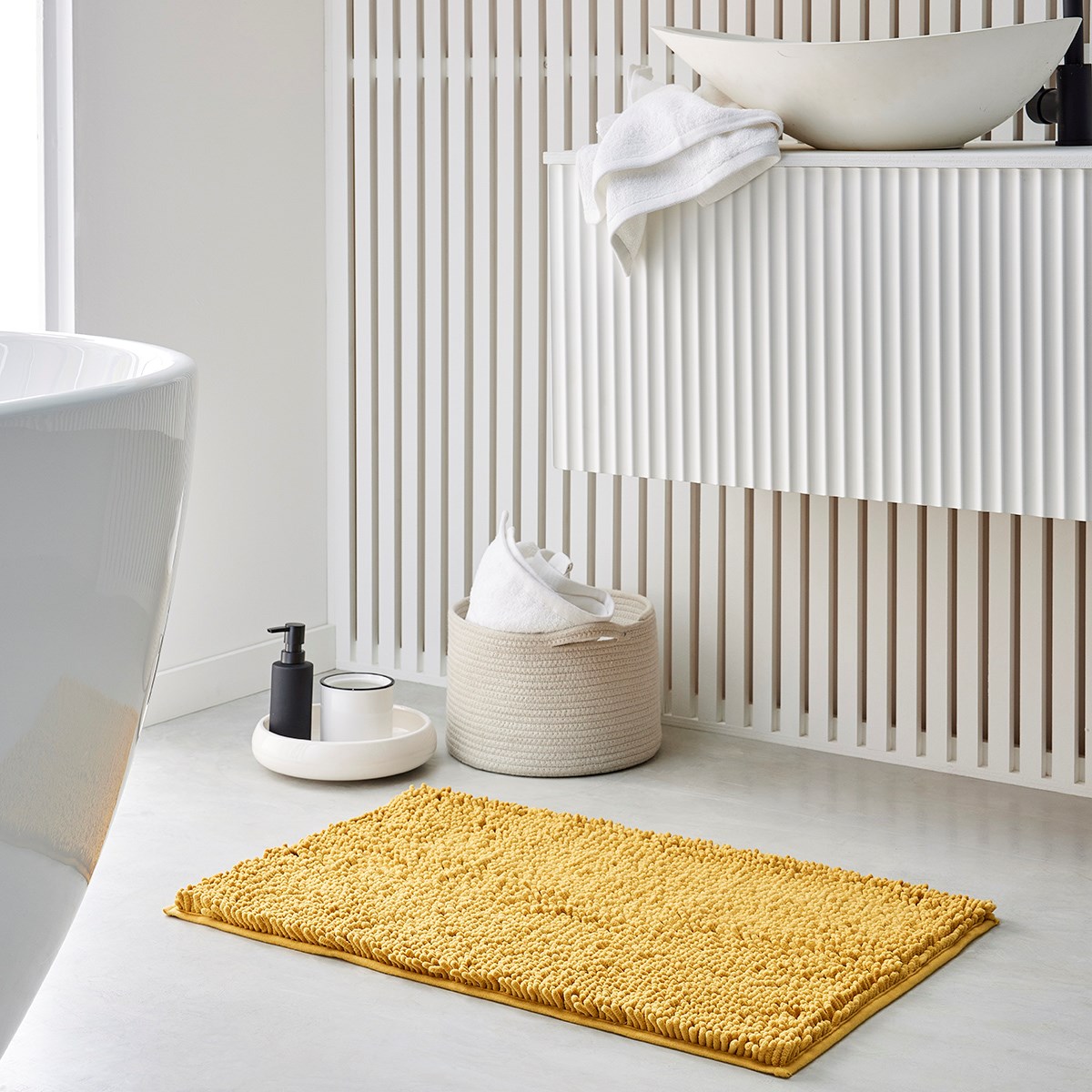 Plain bubble bath mat TODAY LINGE DE MAISON Yellow