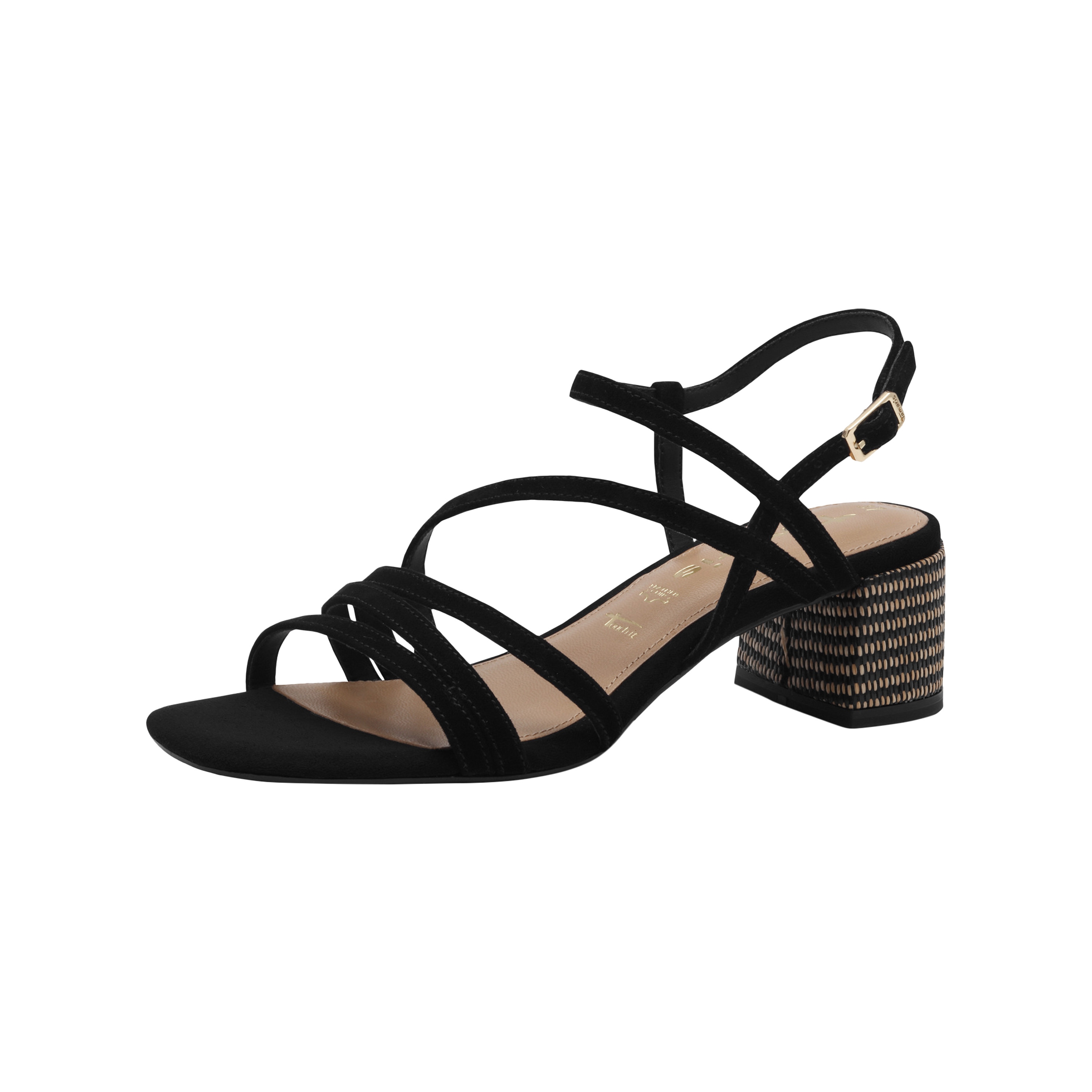 Leather high heel sandals TAMARIS Black