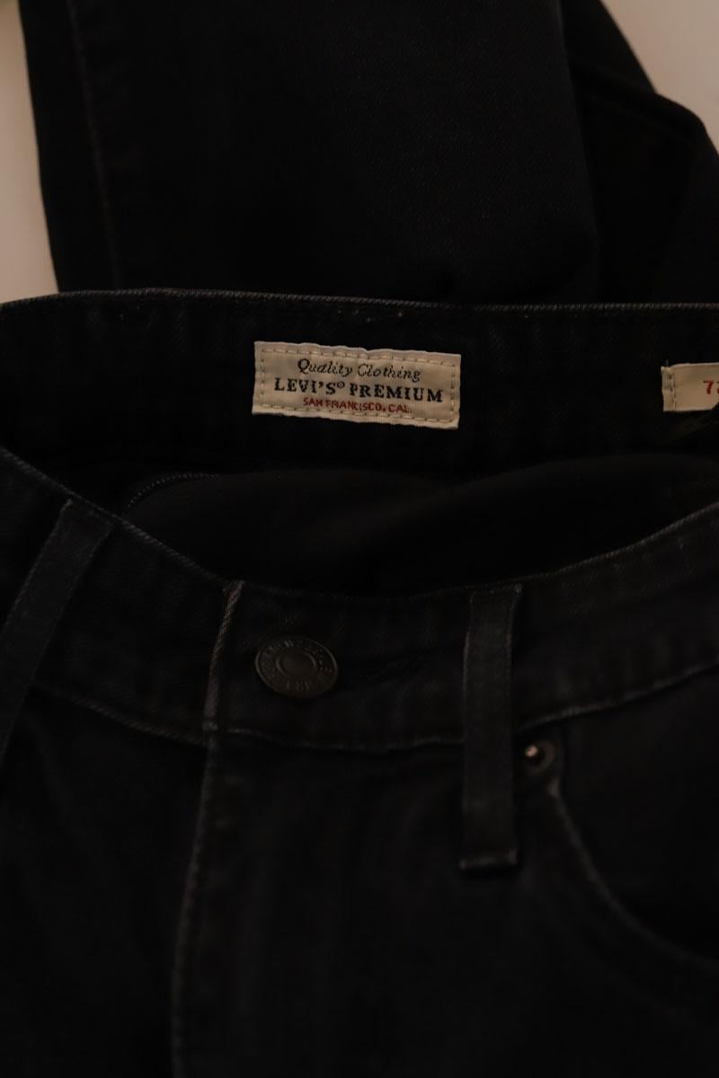 Cotton skinny jeans LEVI'S - Seconde main Black