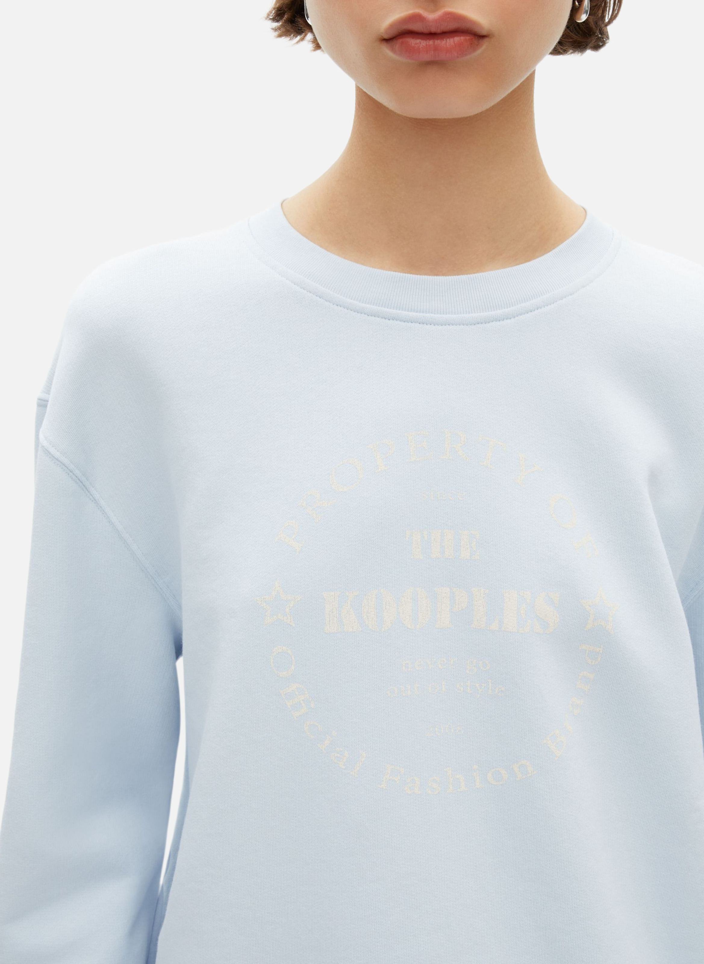 Sweatshirt with screen printing THE KOOPLES Blue
