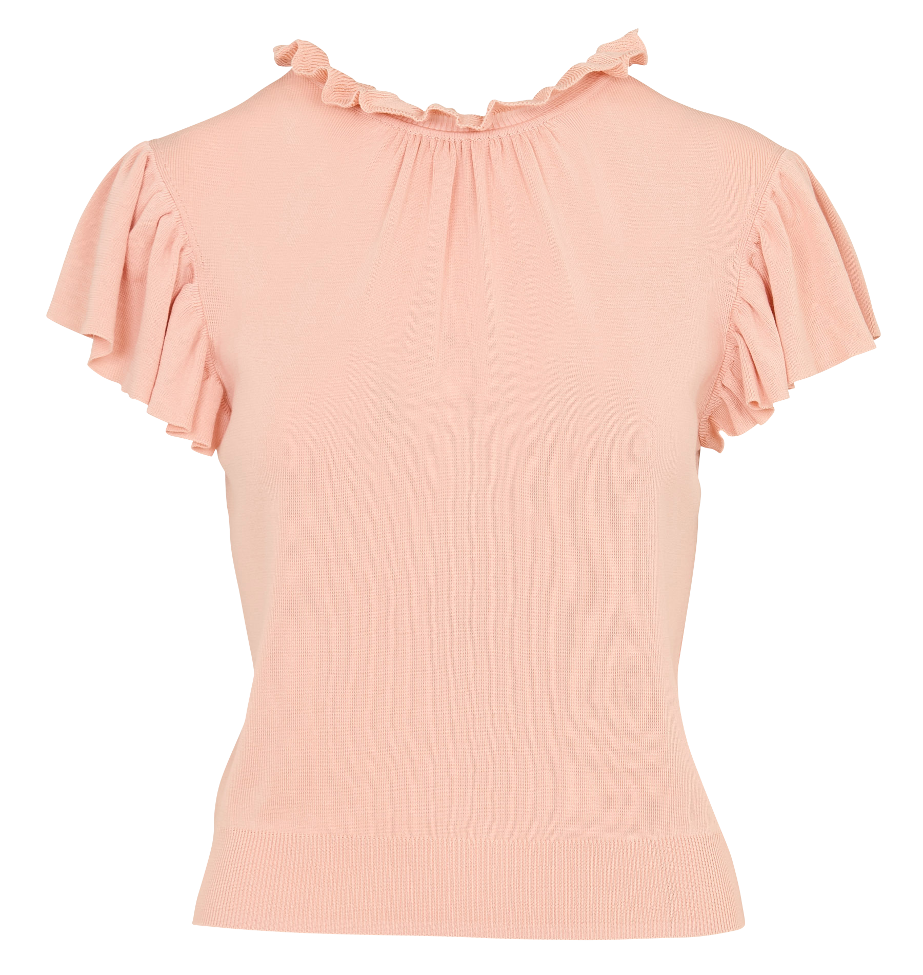 Straight-cut knit sweater BA&SH Pink