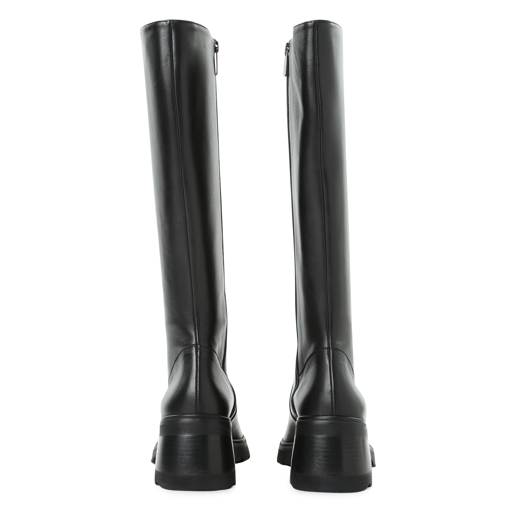 Bottes à talons en cuir BOBBIES Noir