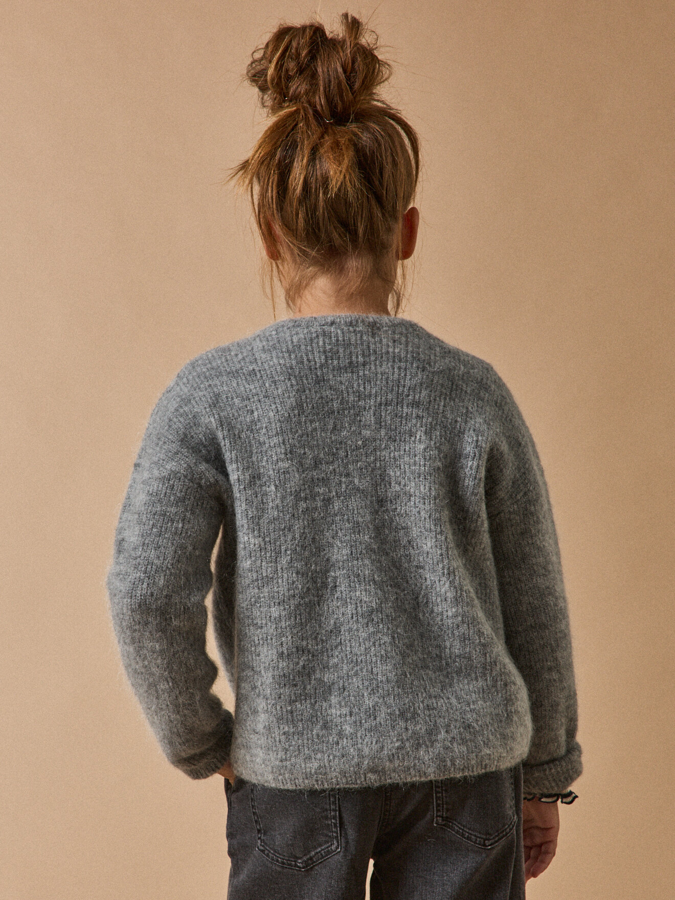 Cardigan with wool and mohair CYRILLUS Grey