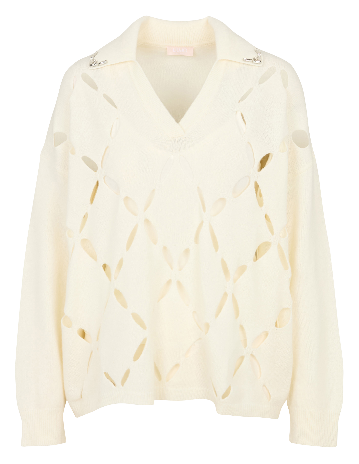 Oversized, wollen trui LIU JO Wit