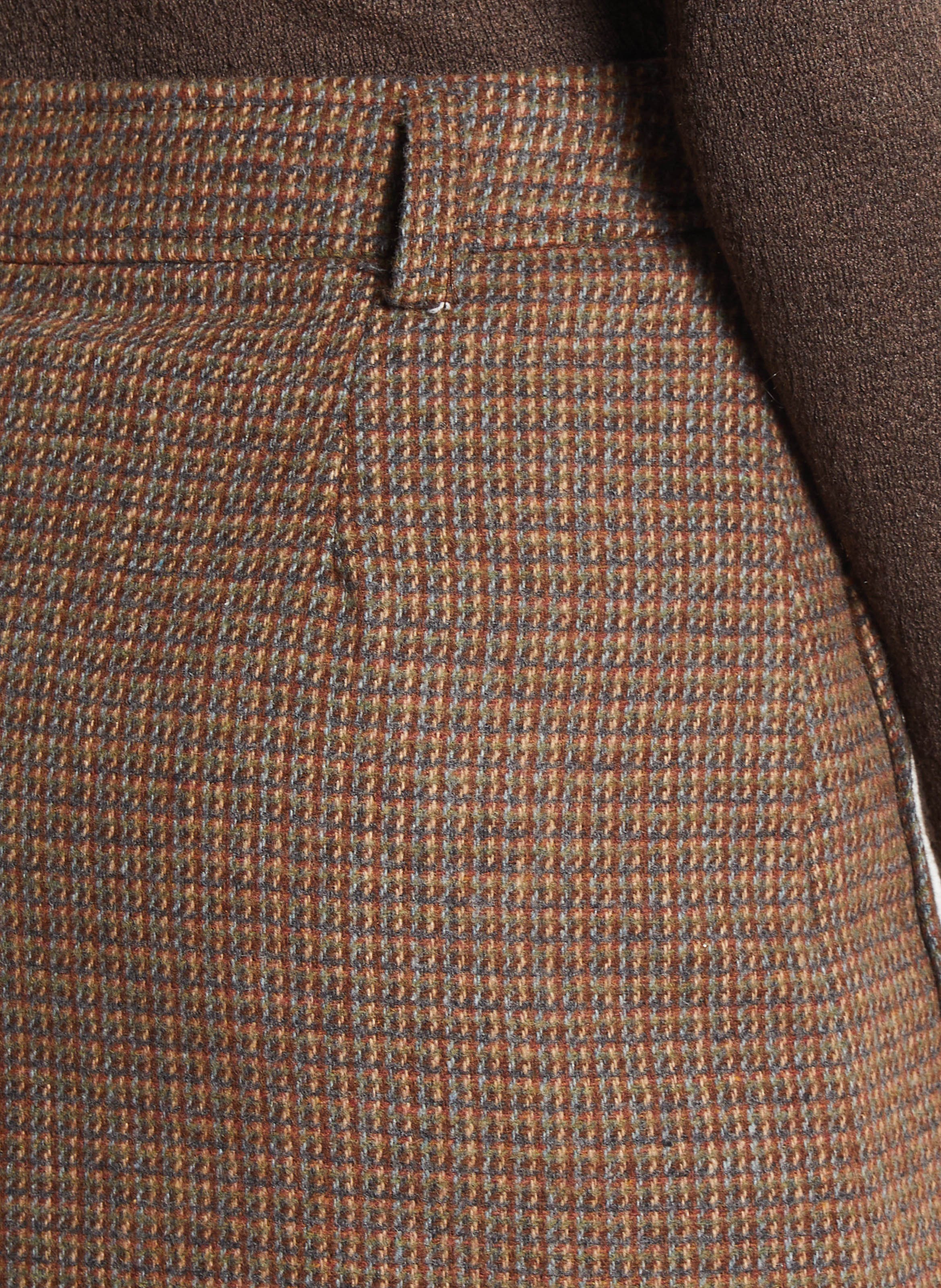 Jupe courte imprimée SEE U SOON Marron