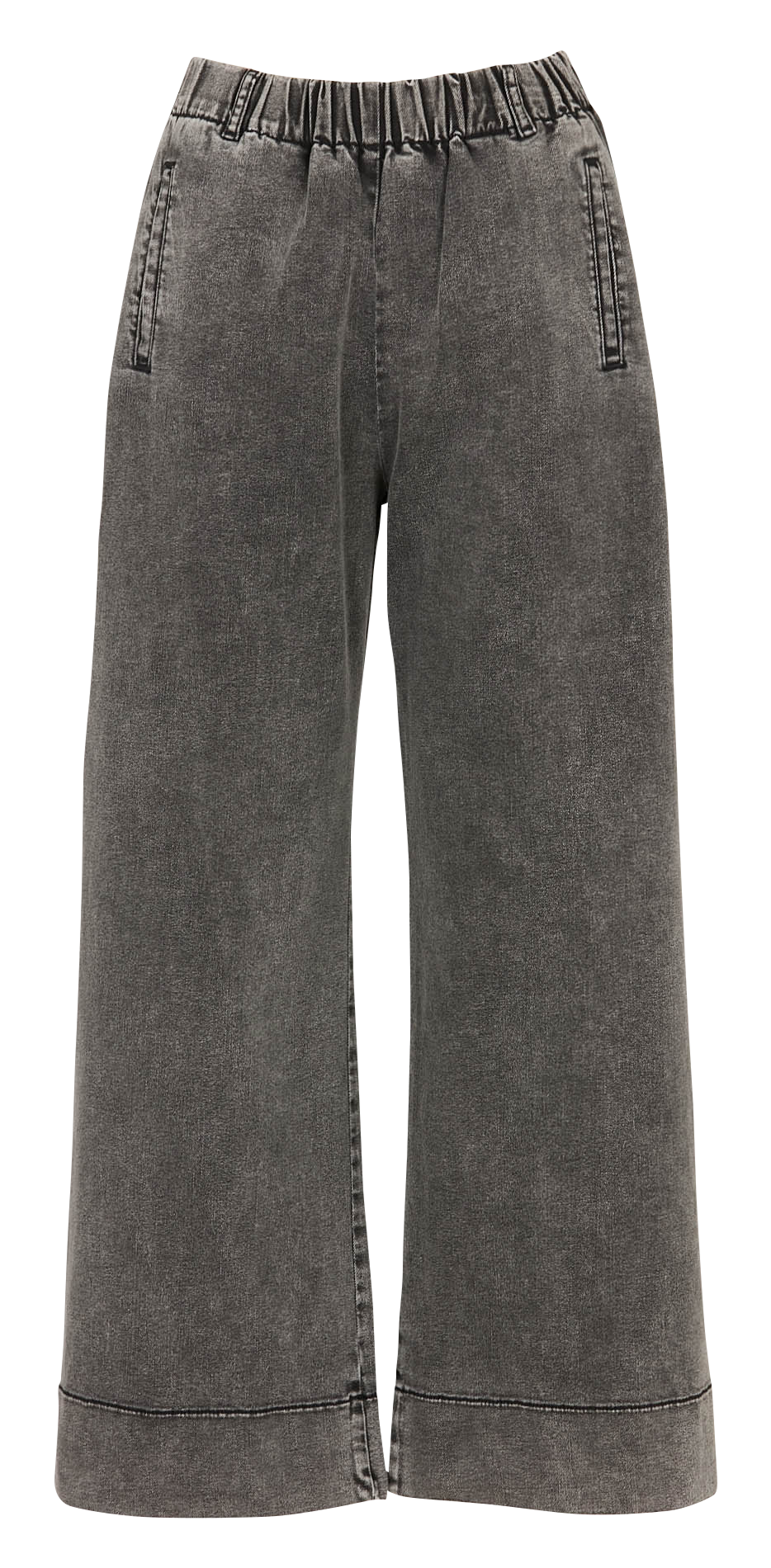 Jean large en denim de coton mélangé JIM JEAN Grey jean