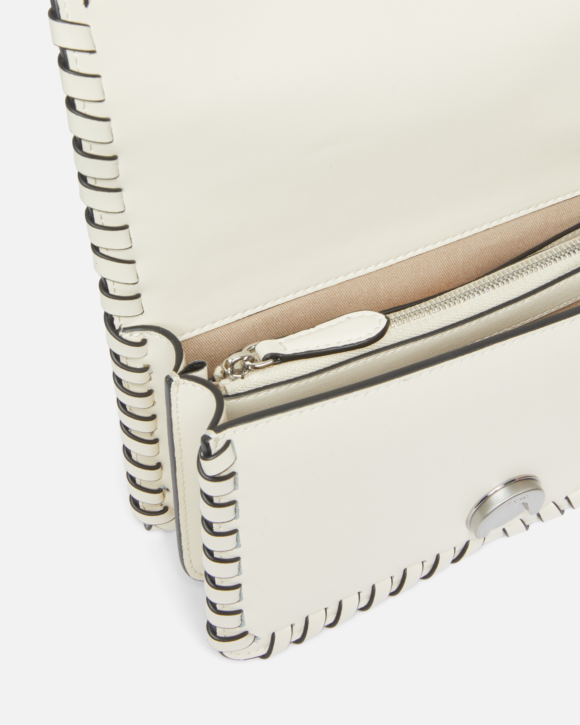 Small leather mini love bag PINKO White