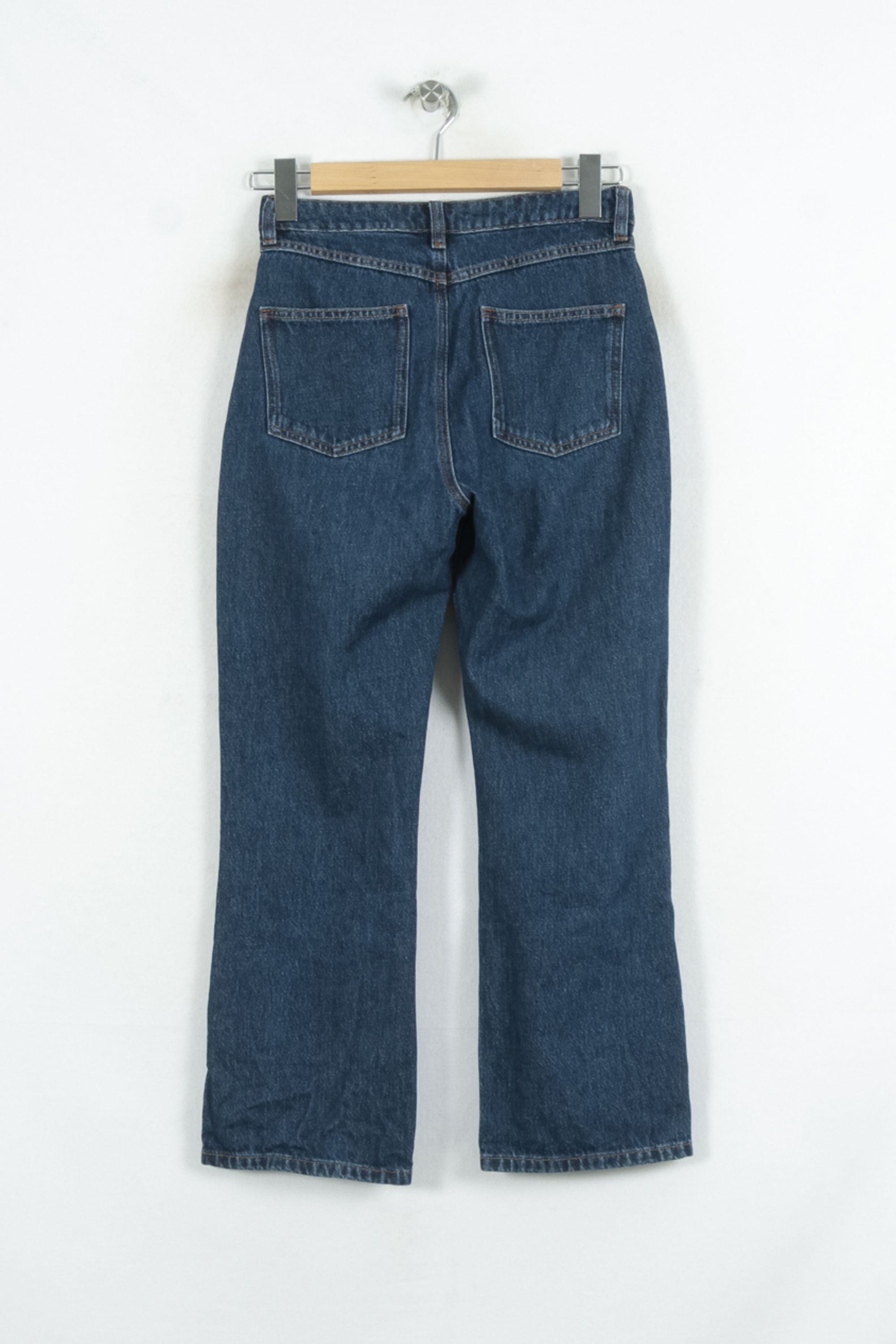 Cropped slim jeans with studs SEZANE - Seconde main Blue