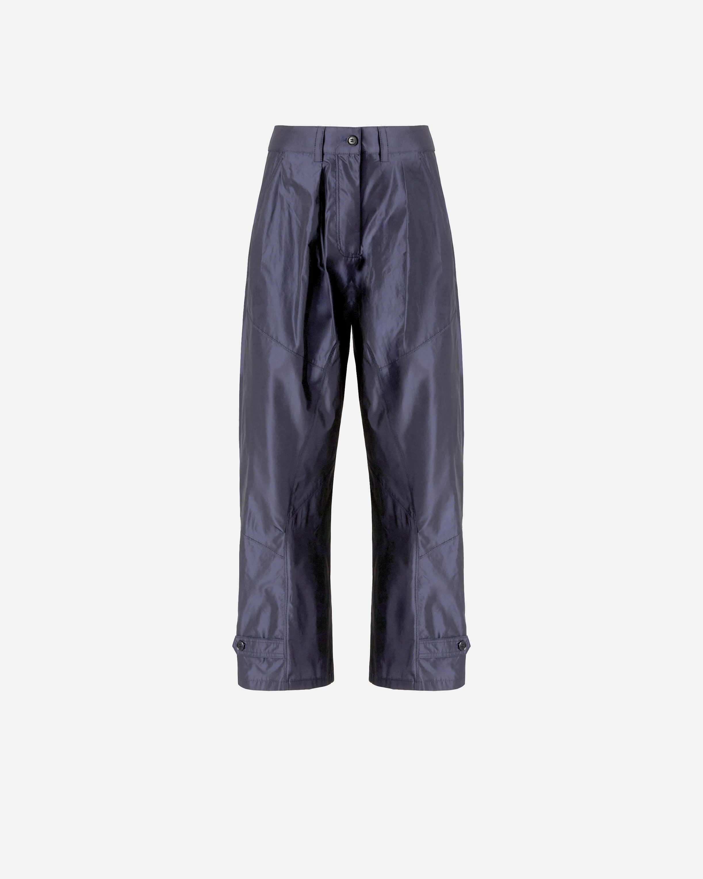 Shiny taffeta pants PINKO Blue