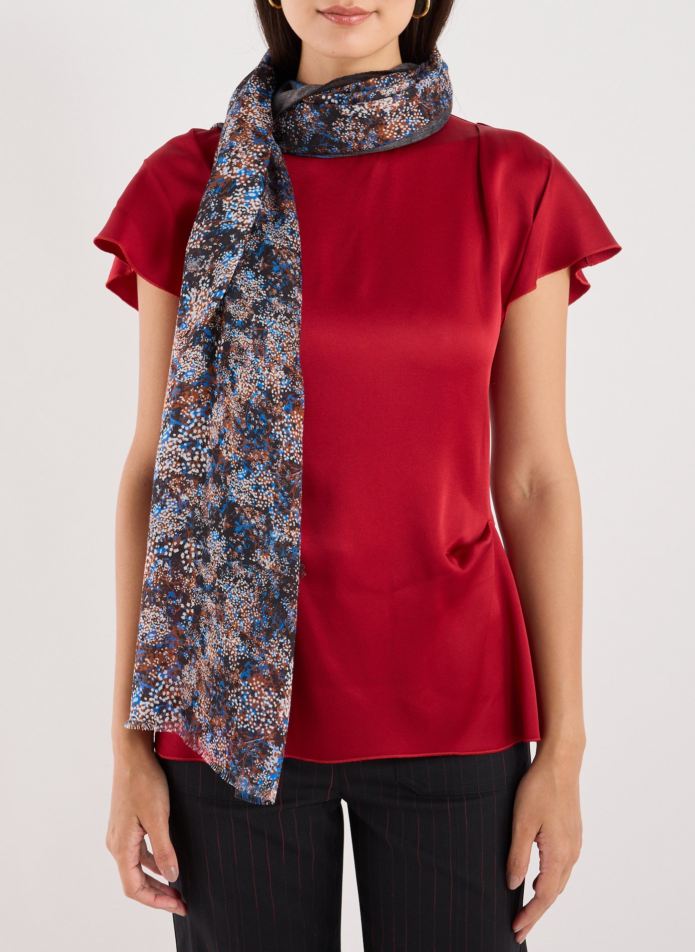 Foulard imprimé AU PRINTEMPS PARIS Multicolore