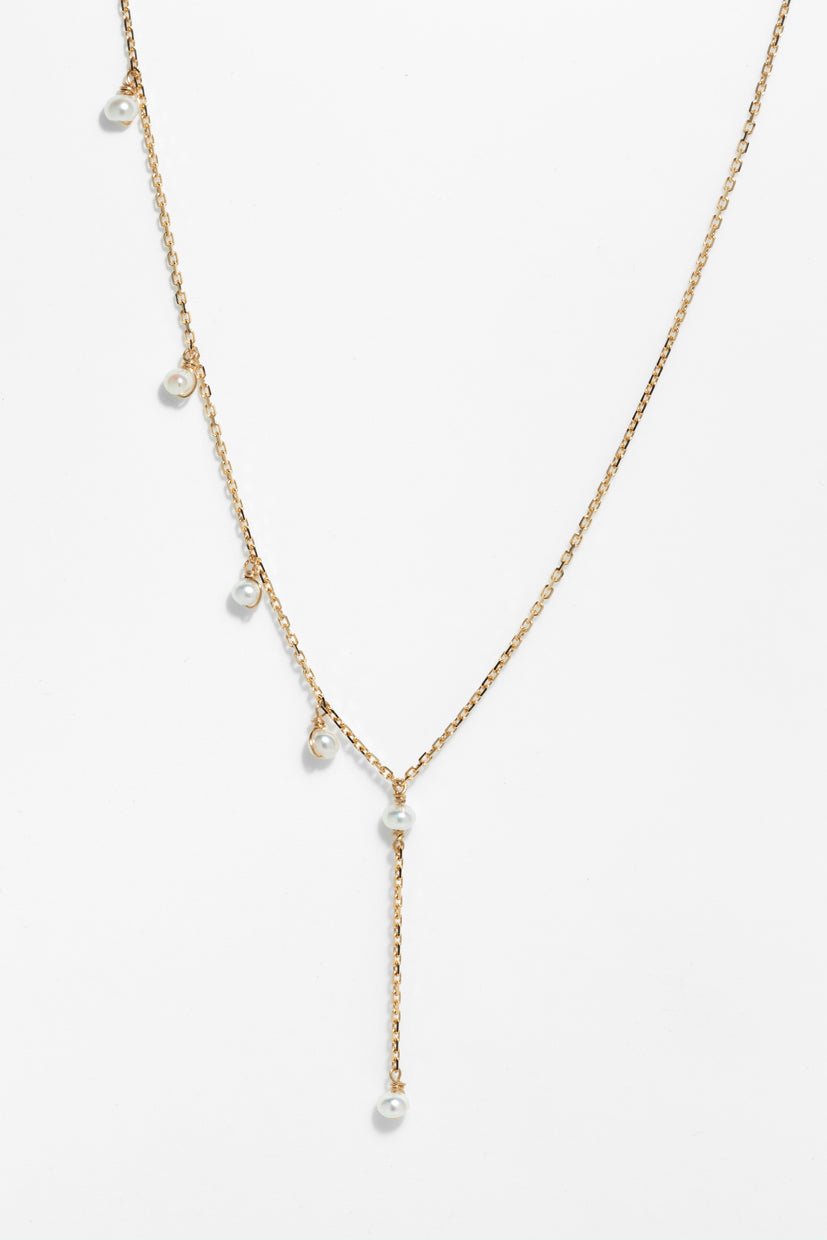 Adélie necklace in 18K gold with pearls YAY Golden