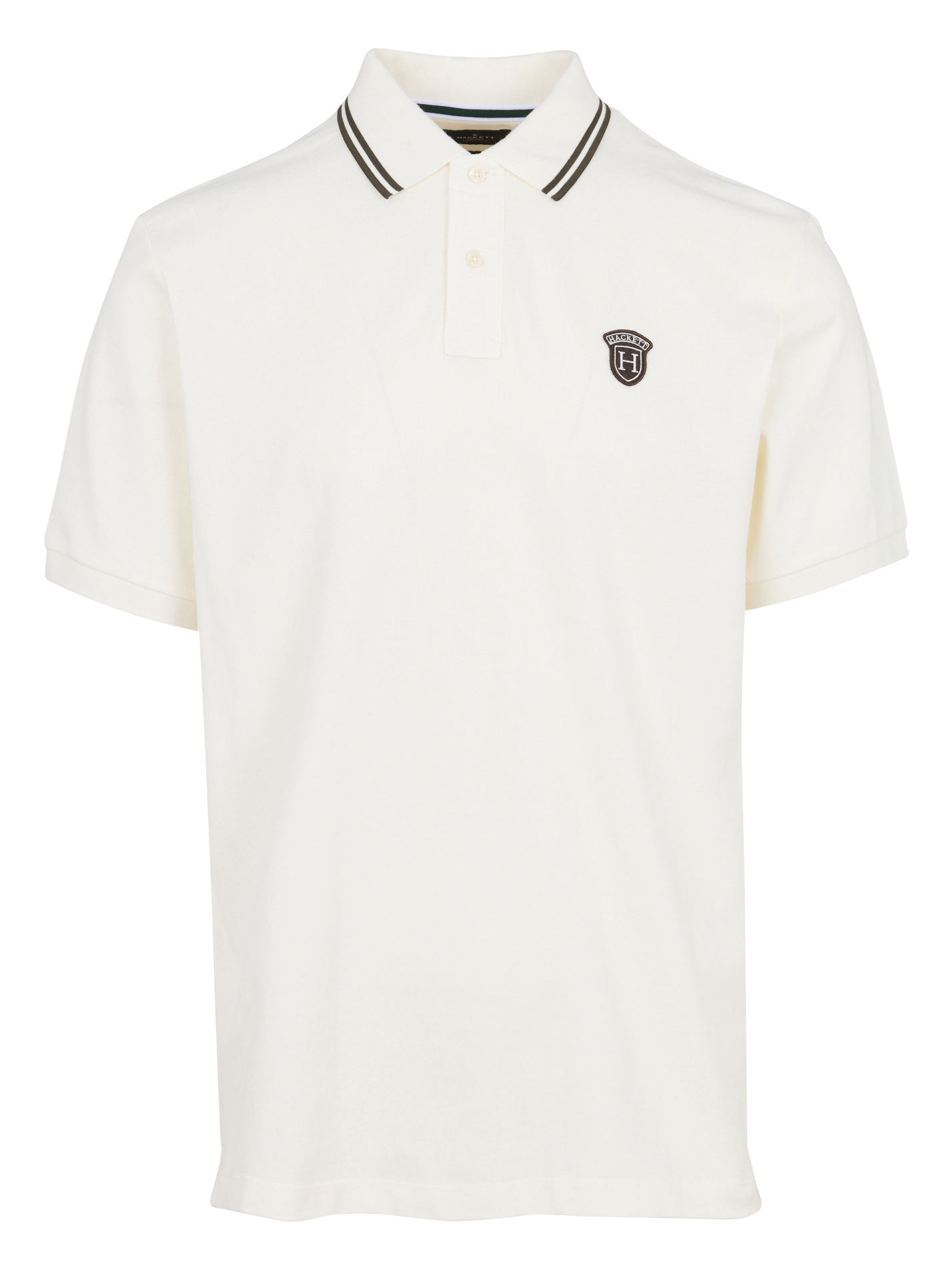 Polo met korte mouwen en logo HACKETT Wit
