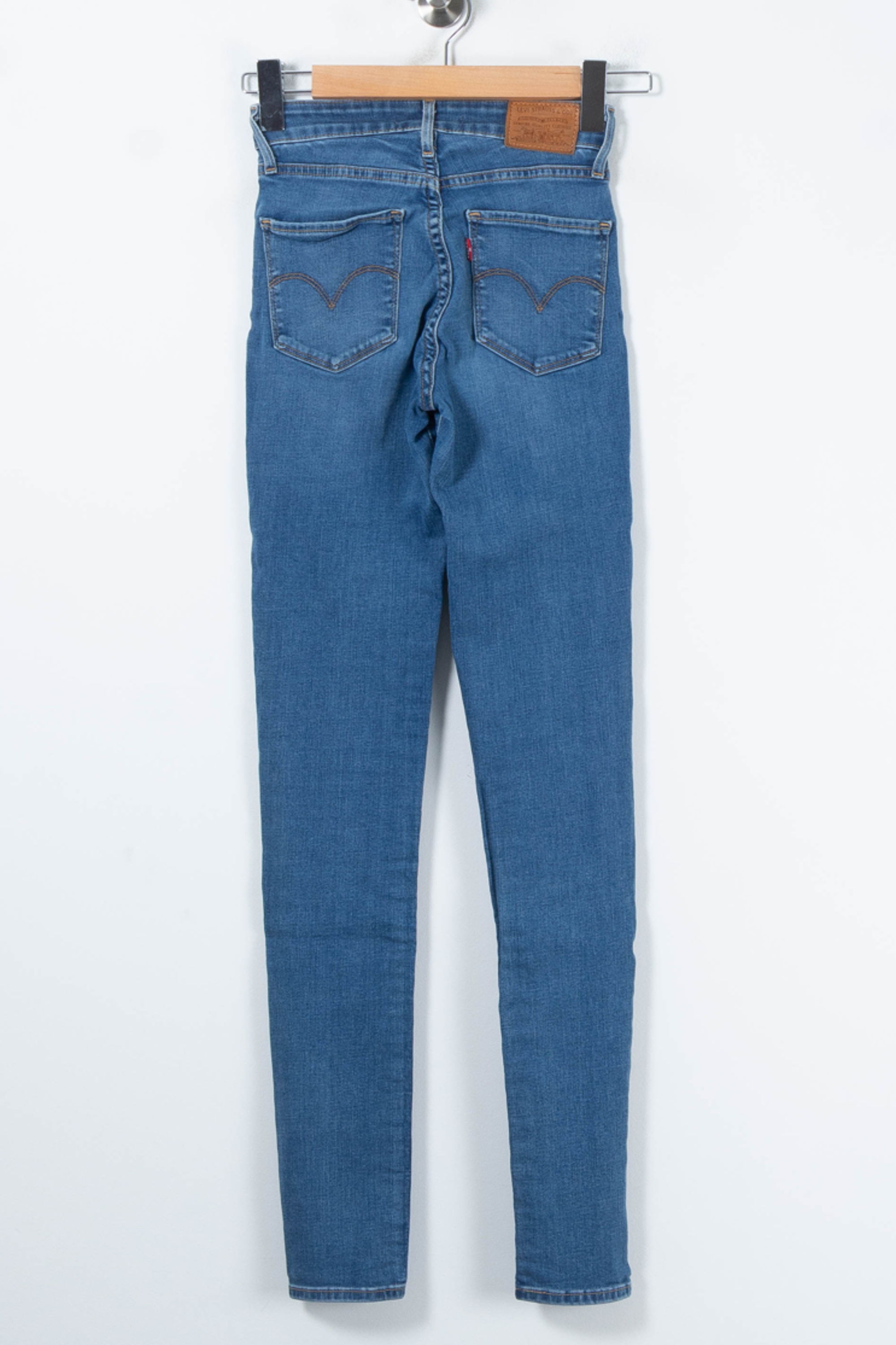 Cropped slim jeans with studs LEVI'S - Seconde main Blue