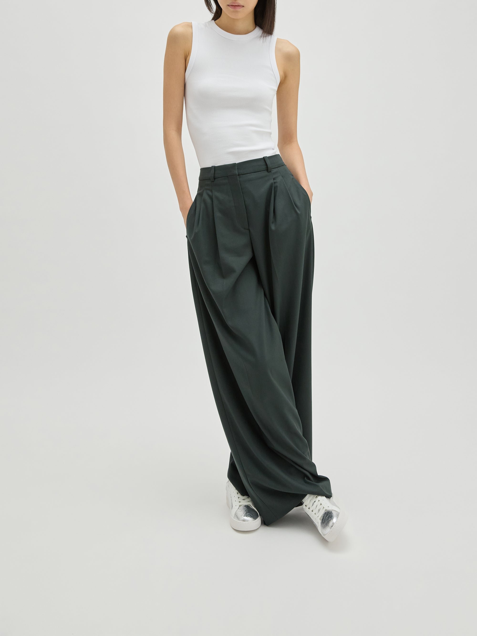 Sneakers with lightning bolt laces VANESSA WU Silver