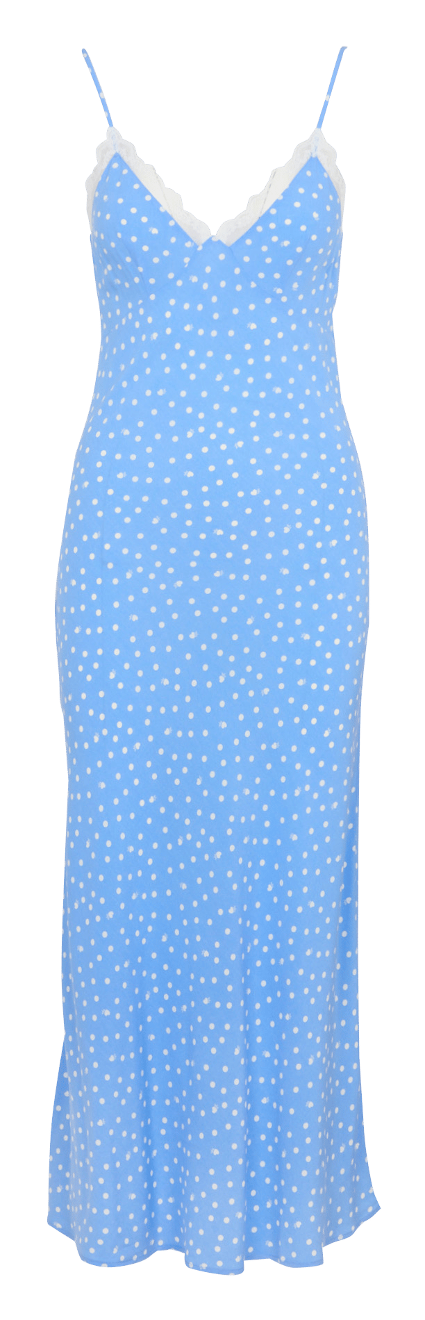 Robe longue col v  DES PETITS HAUTS Bleu