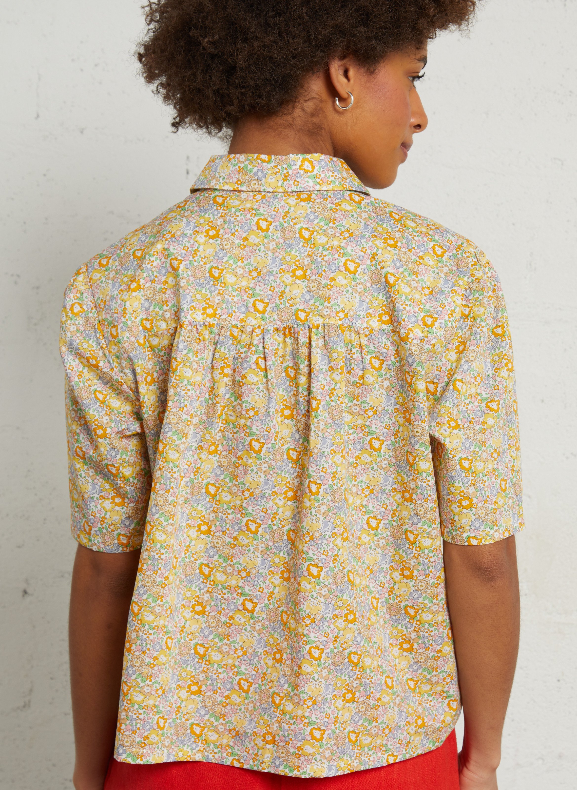 Cotton shirt with Peter Pan collar EMILE ET IDA Multicolored
