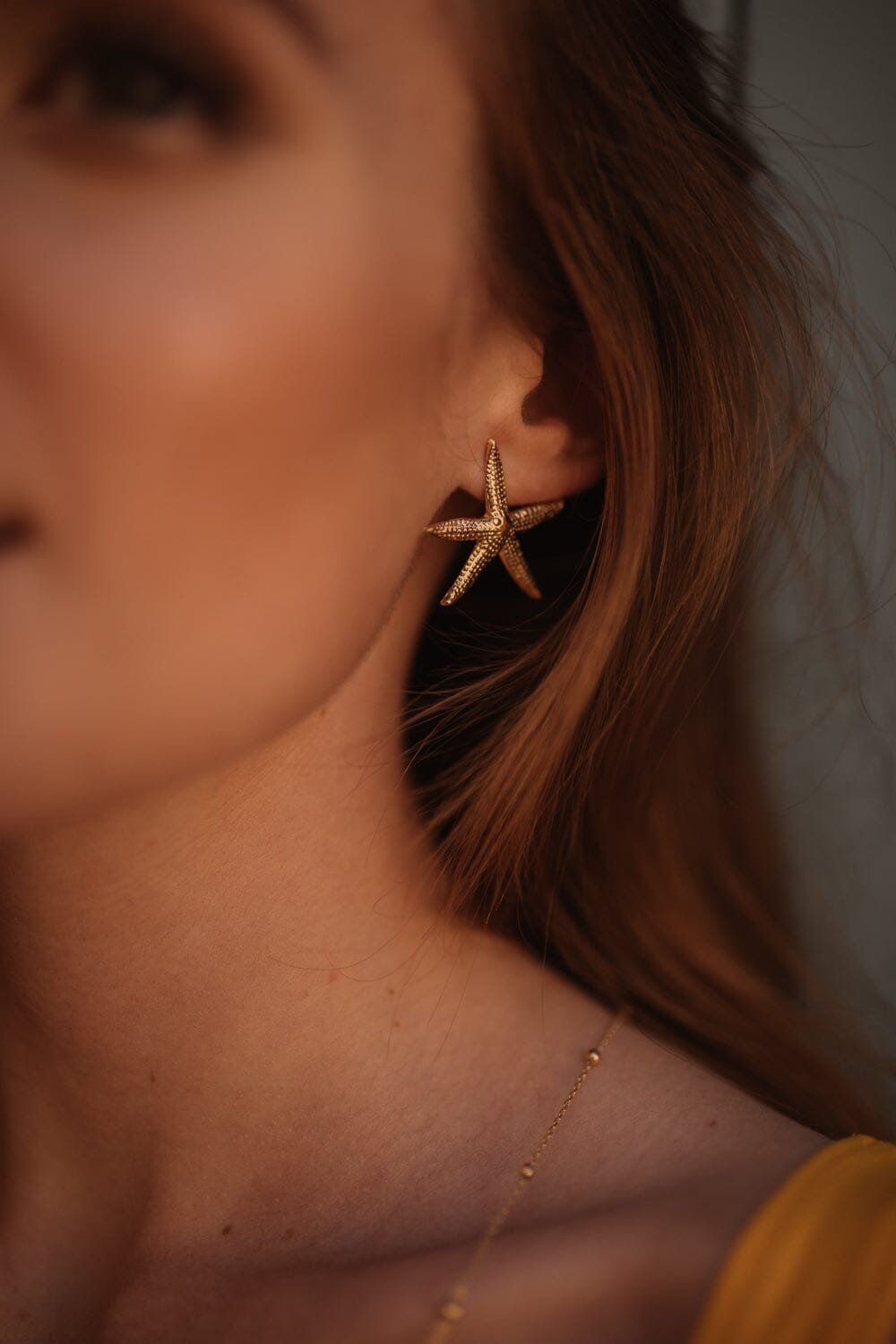 Large star stud earrings silver-plated MONSIEUR SIMONE Silver