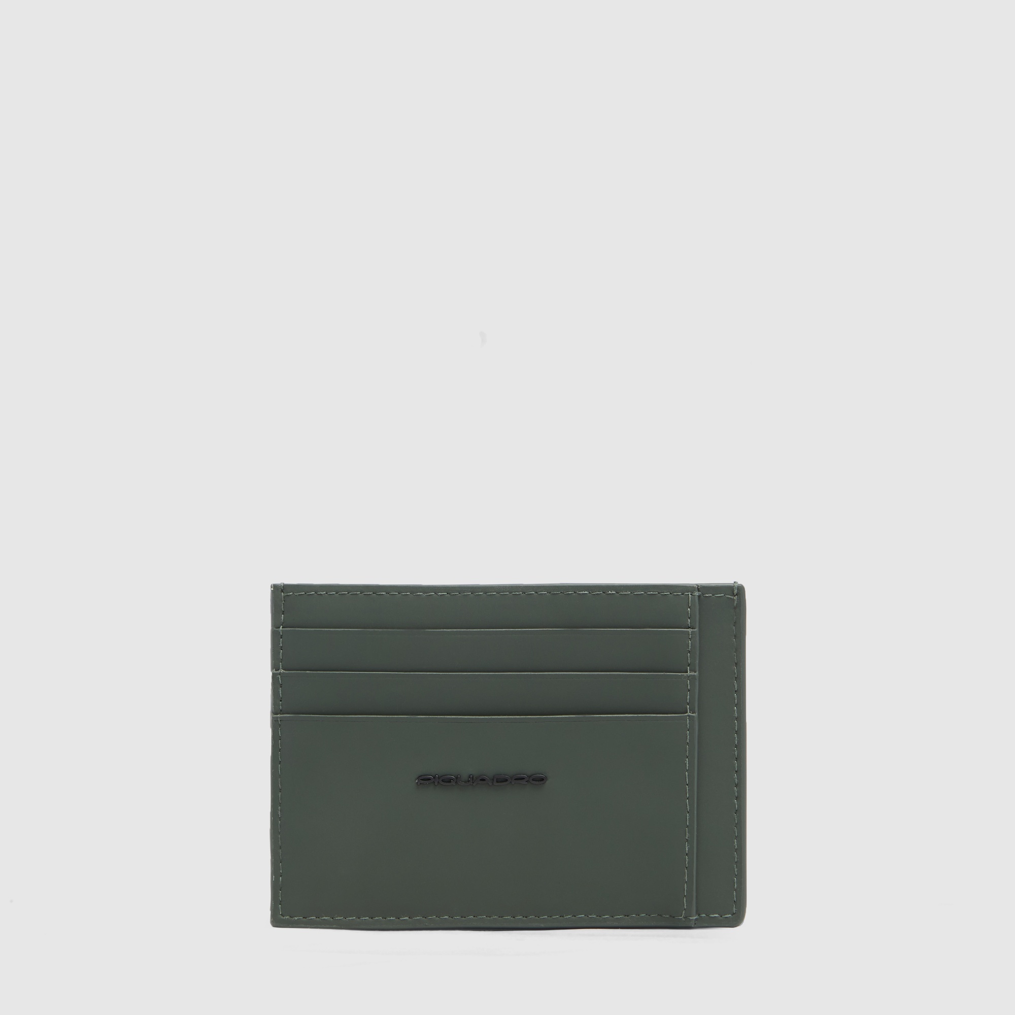 Slim men's credit card holder PIQUADRO Green