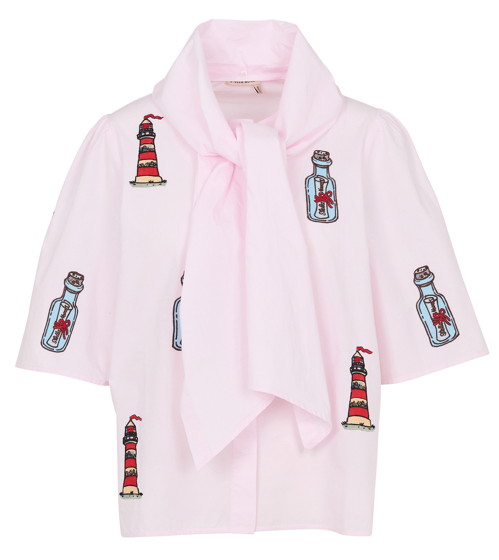 Chemise oversize en coton bio STELLA NOVA Rose