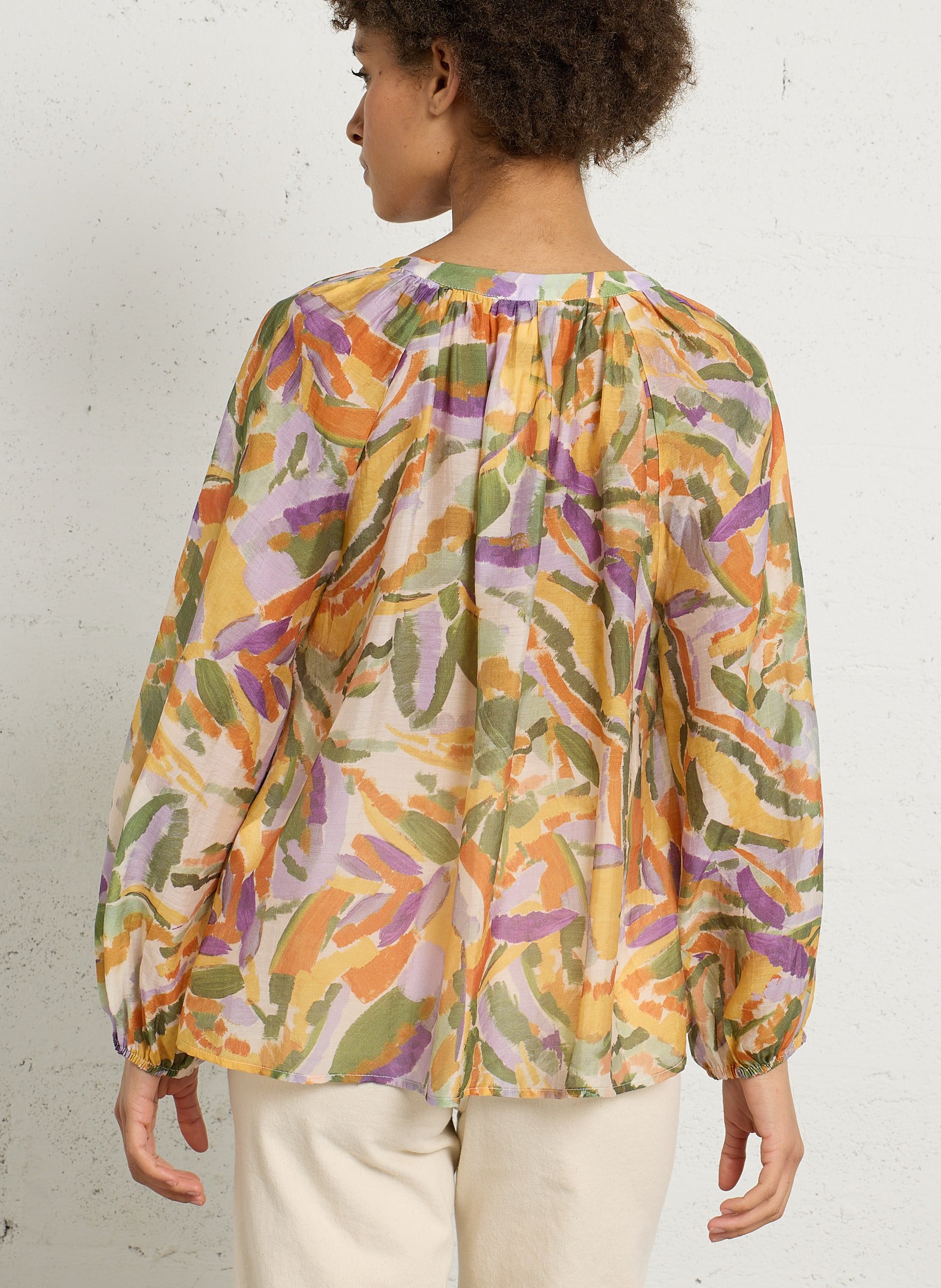 Chemise ample col tunisien SEE U SOON Kaki