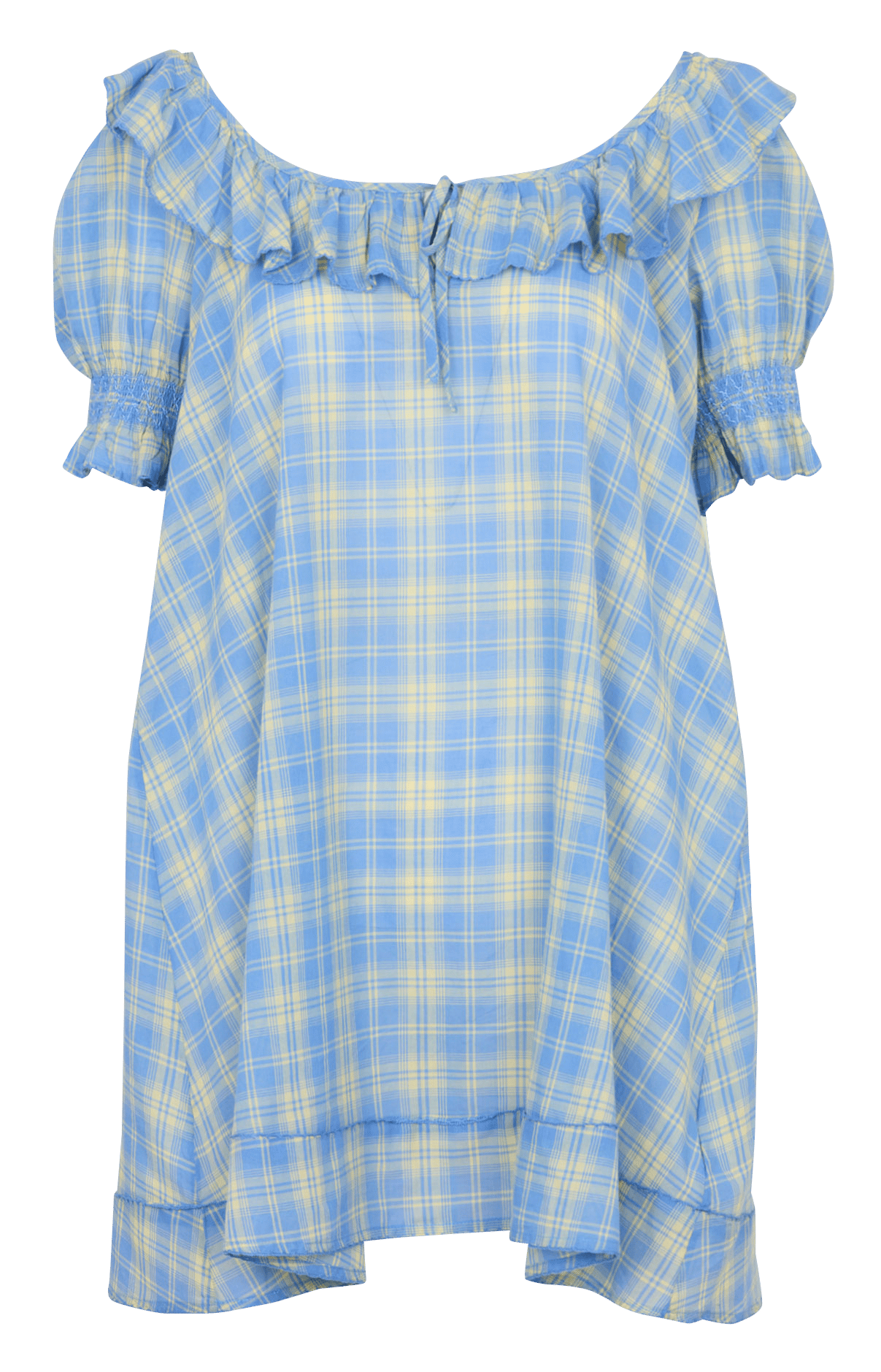 Kurzes Kleid mit Print DAMSON MADDER Blau