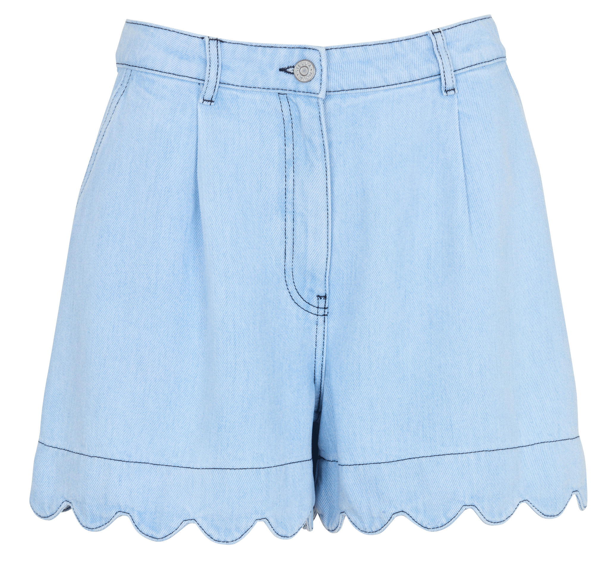 Weite Shorts mit hohem Bund STELLA NOVA Blau