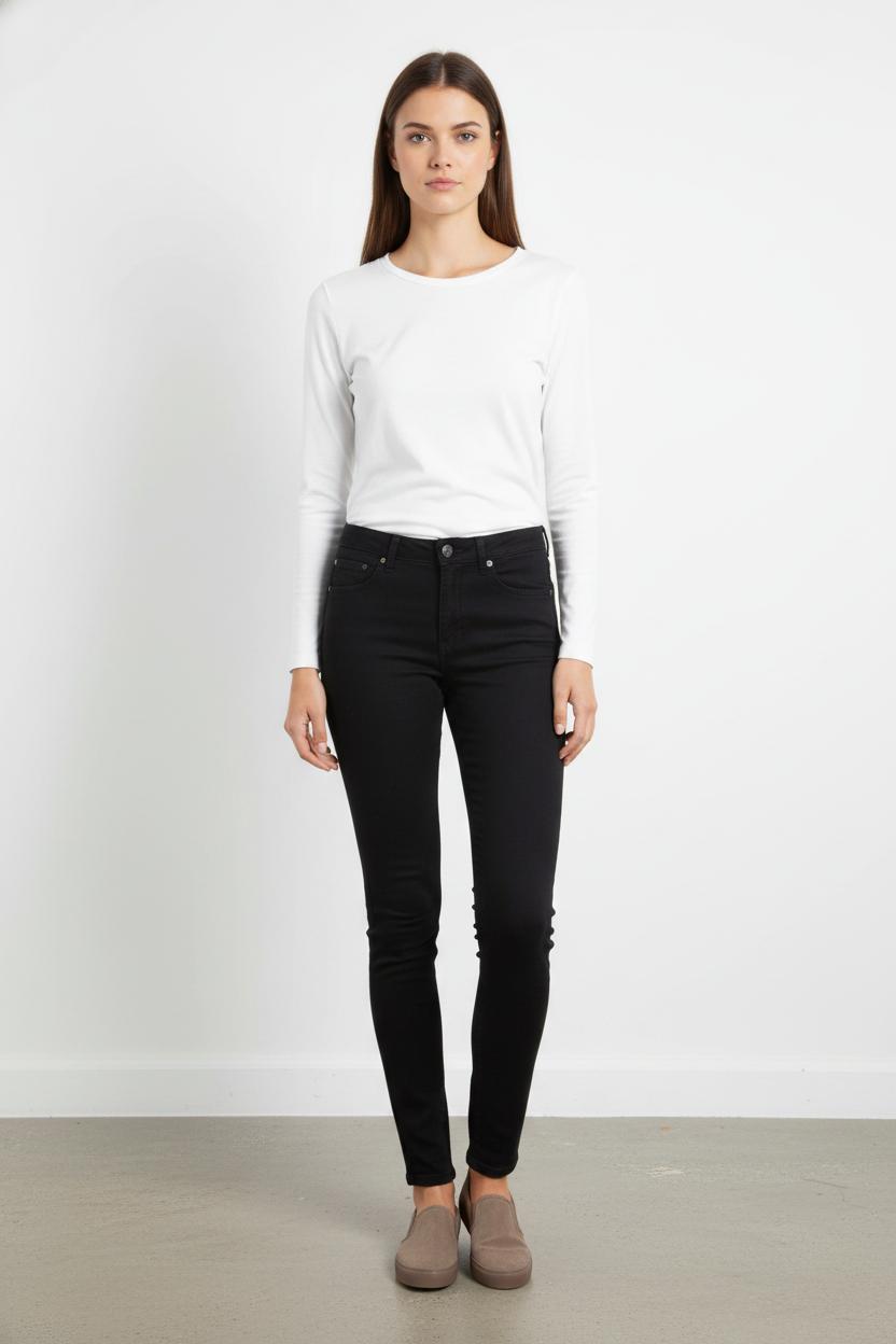 Cropped slim jeans with studs COMPTOIR DES COTONNIERS - Seconde main Blue