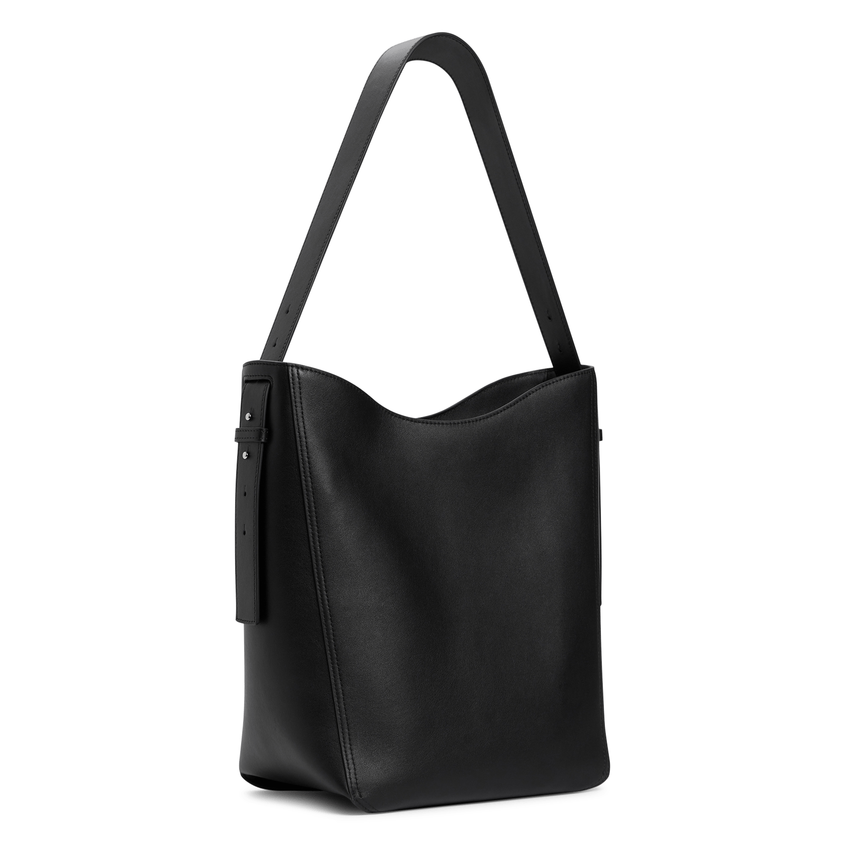 Leather hobo bag LE TANNEUR Black
