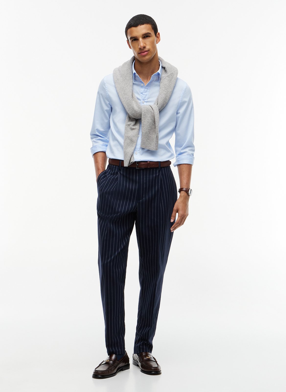 Tailliertes Hemd - Baumwolle TOMMY HILFIGER Blau