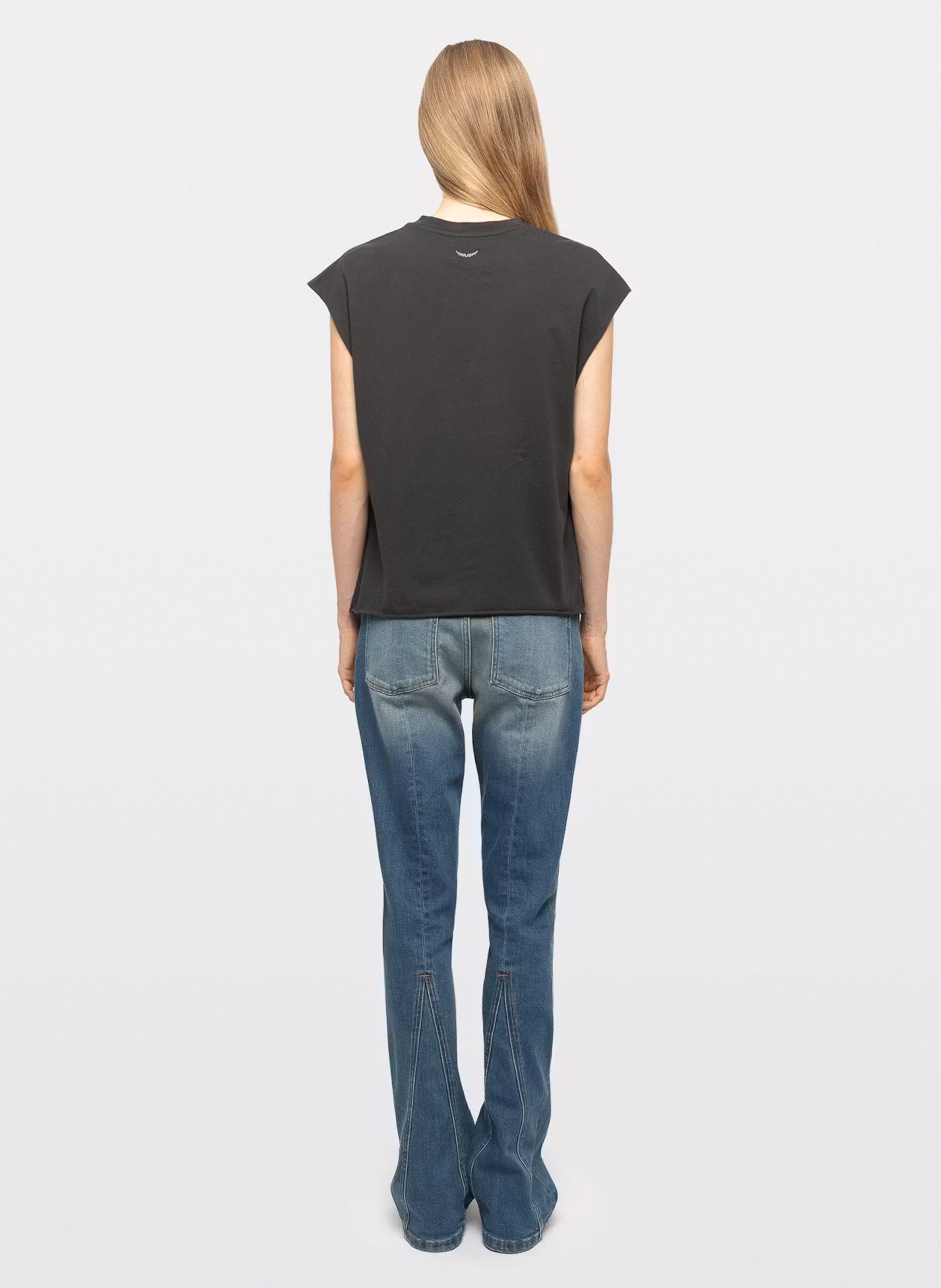 Gerade geschnittenes Baumwoll-T-Shirt ZADIG&VOLTAIRE Grau