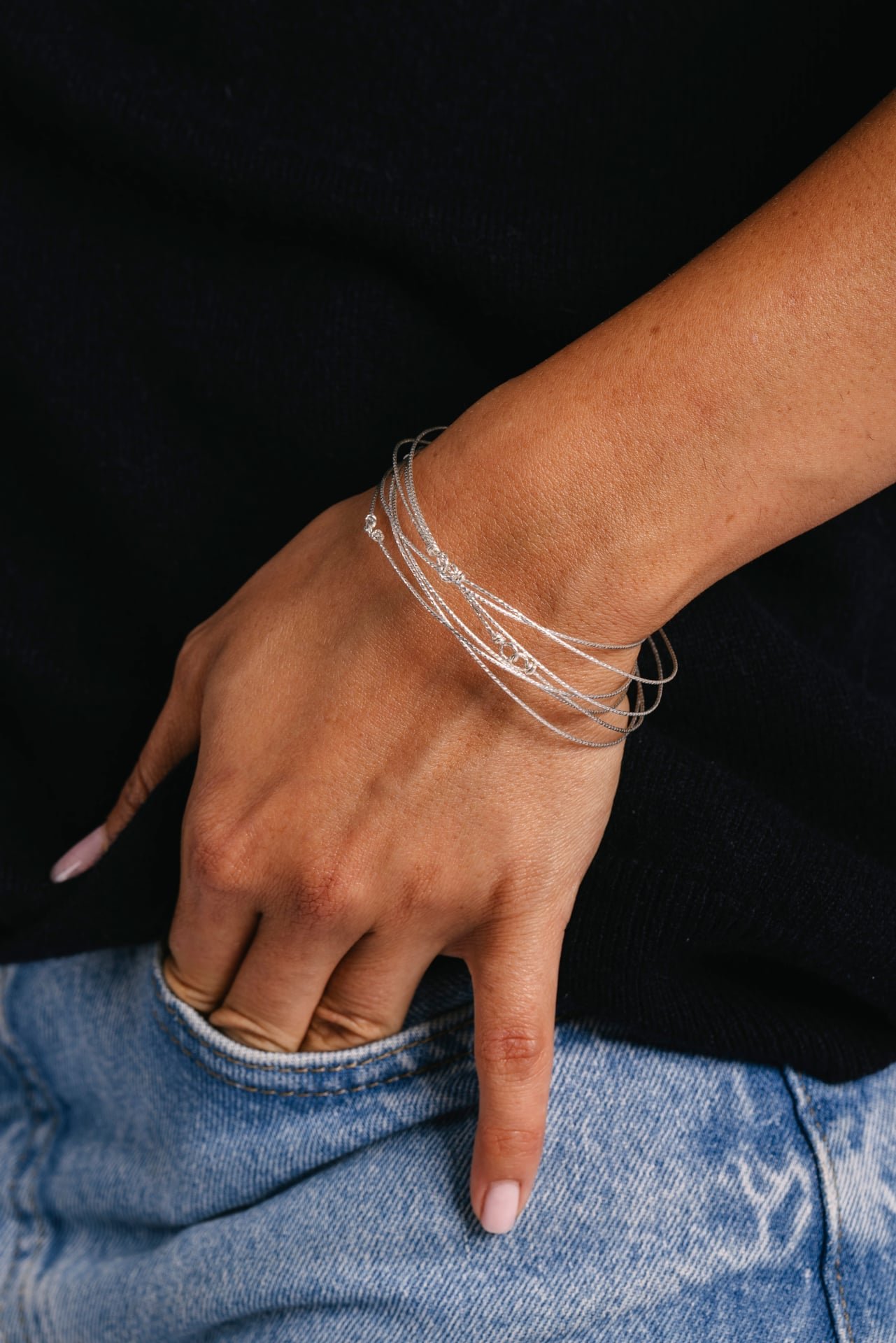 Silver Sparkle Bangle YAY Silver