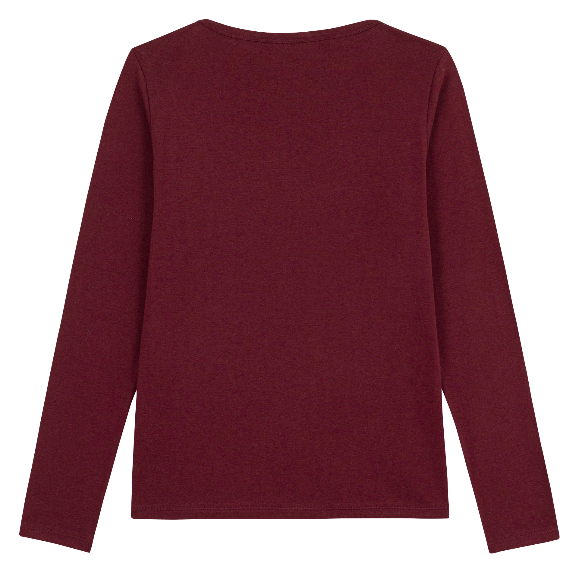 Tee-shirt col droit en coton PETIT BATEAU Marron