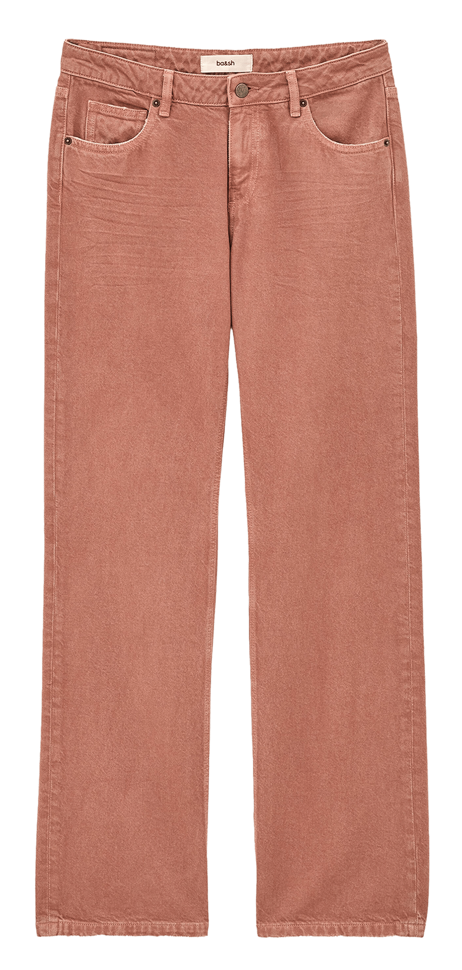 Jean droit uni BA&SH Rose