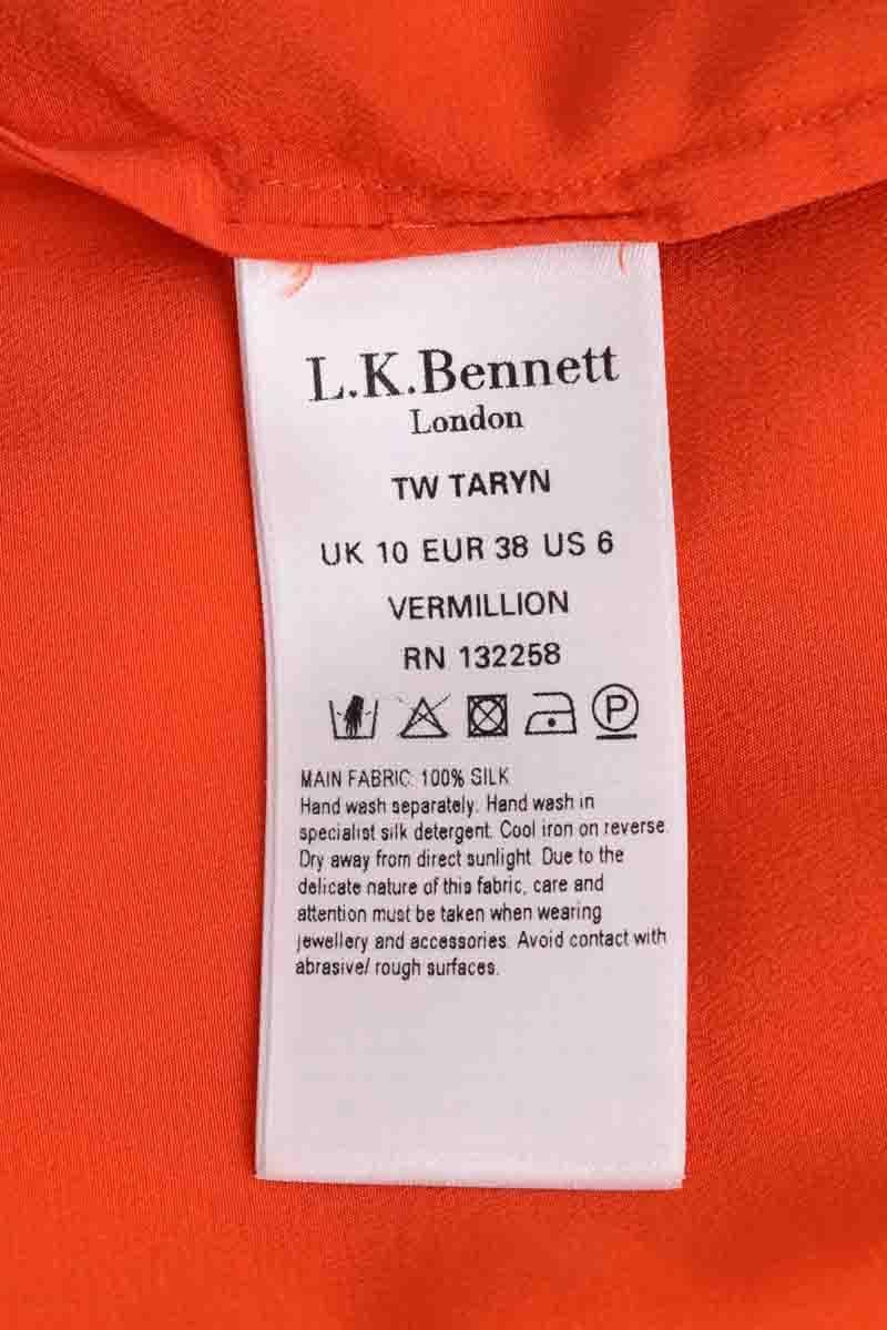 Azawood sleeveless top LK BENNETT - Seconde Main Orange