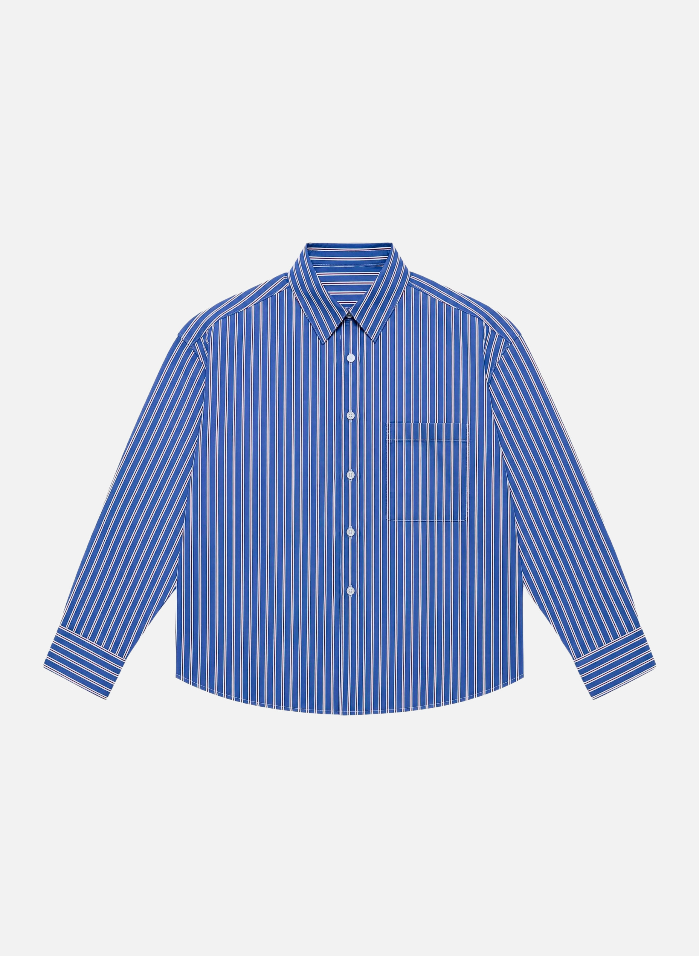 Striped cotton shirt THE KOOPLES Blue