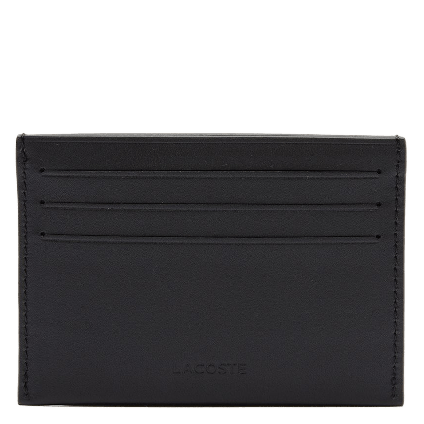 Porte-cartes en cuir LACOSTE Noir