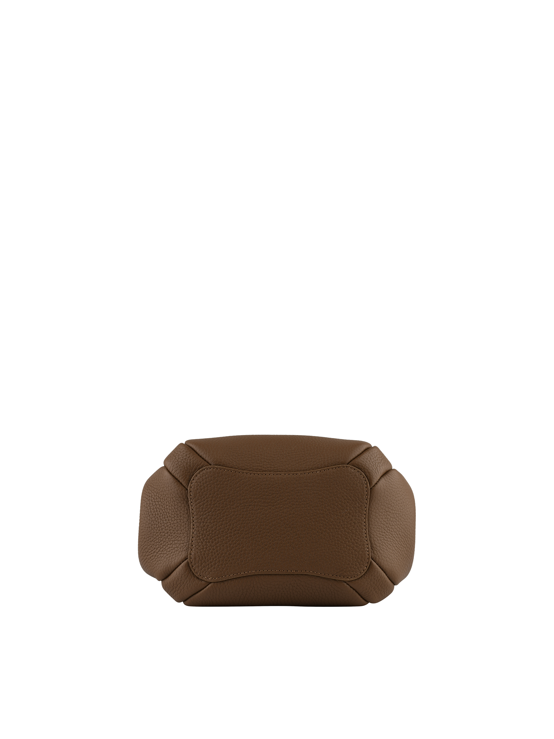 Calfskin leather handbag POURCHET Beige