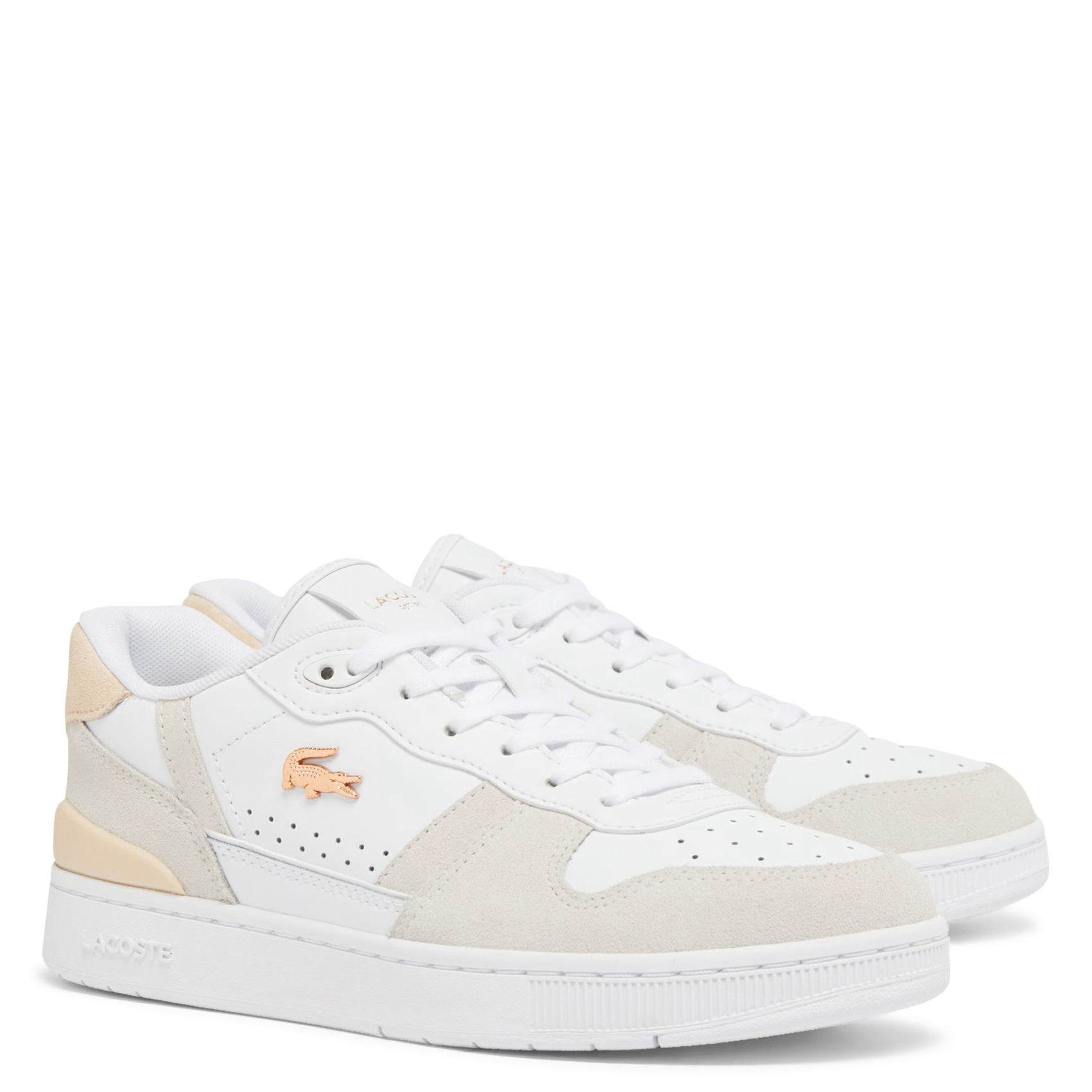 Baskets basses en cuir LACOSTE Blanc