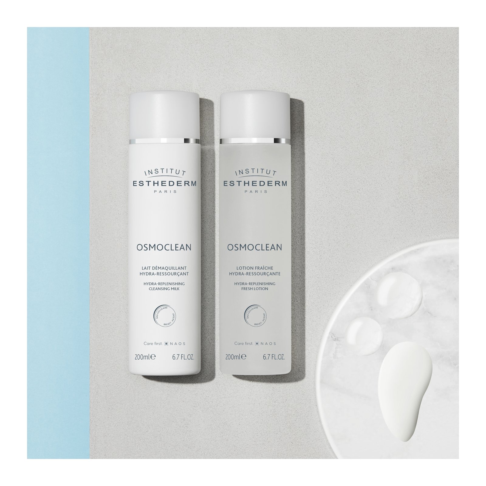 Lotion Fraîche Hydra-Ressourçante Osmoclean nettoyante visage ESTHEDERM No color