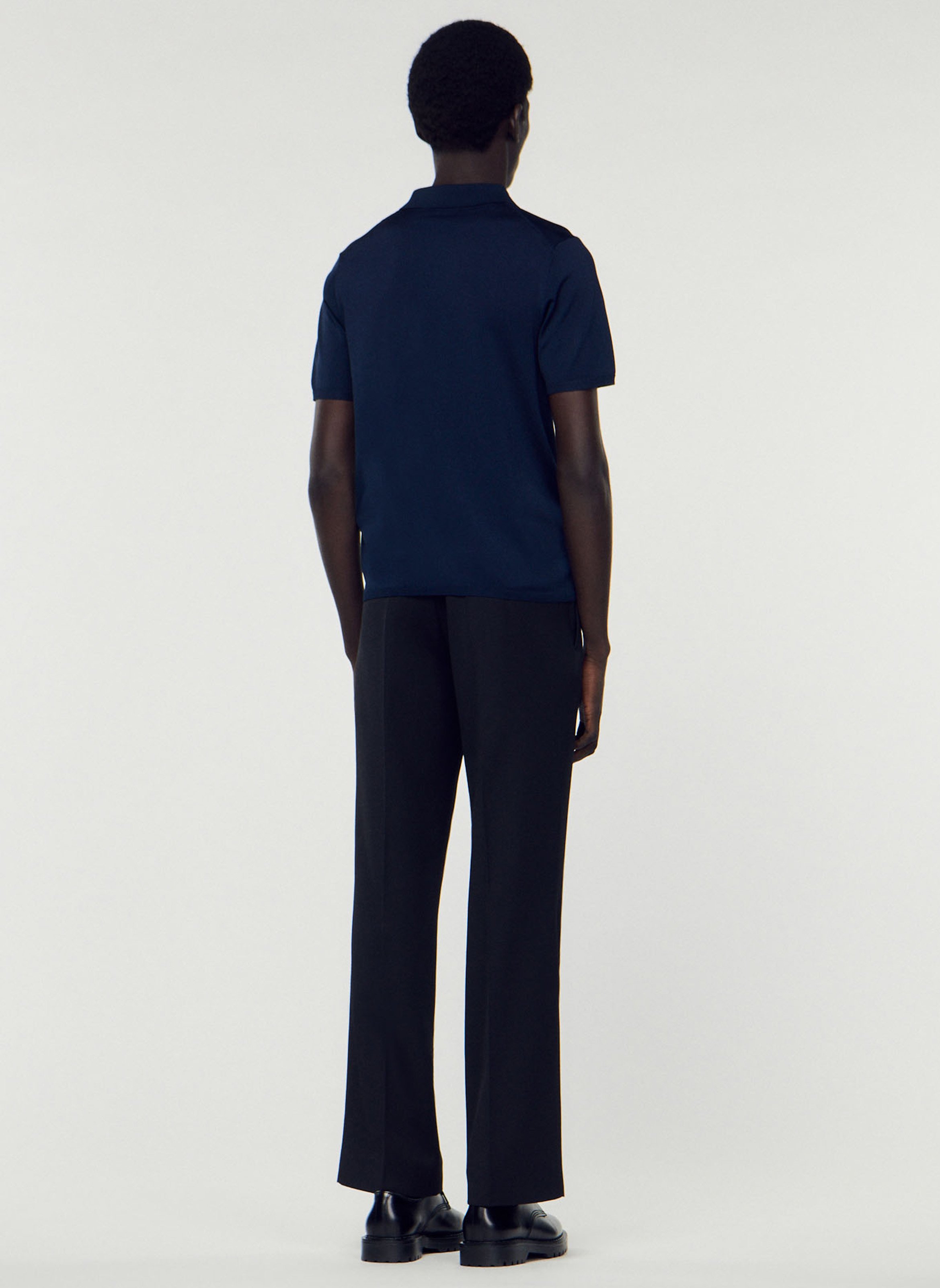 Polo regular fit  SANDRO Bleu