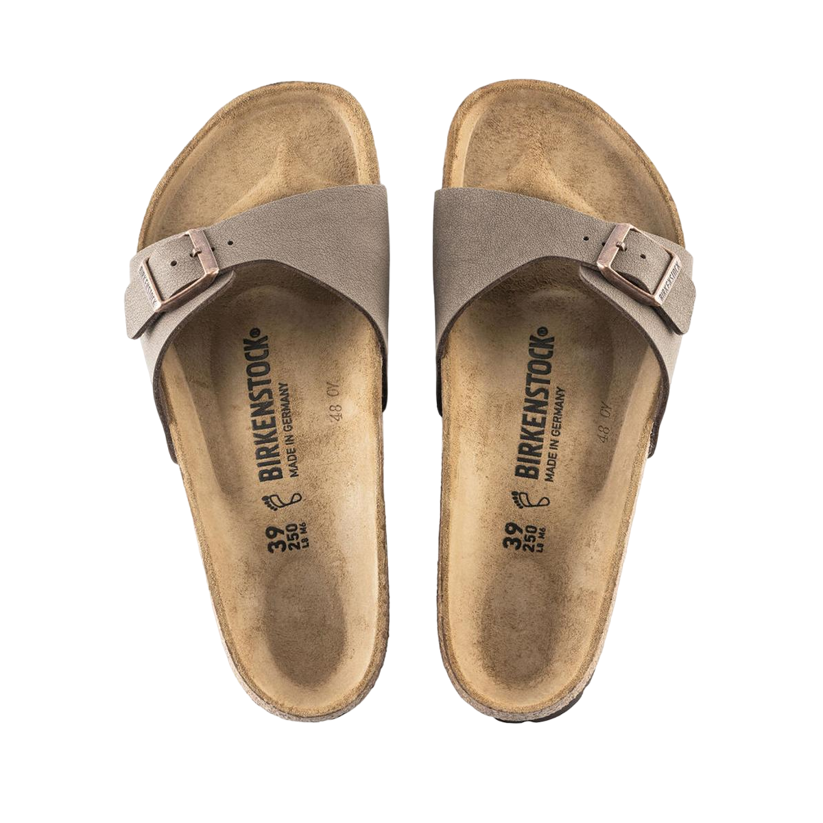 Faux leather sandals BIRKENSTOCK Brown