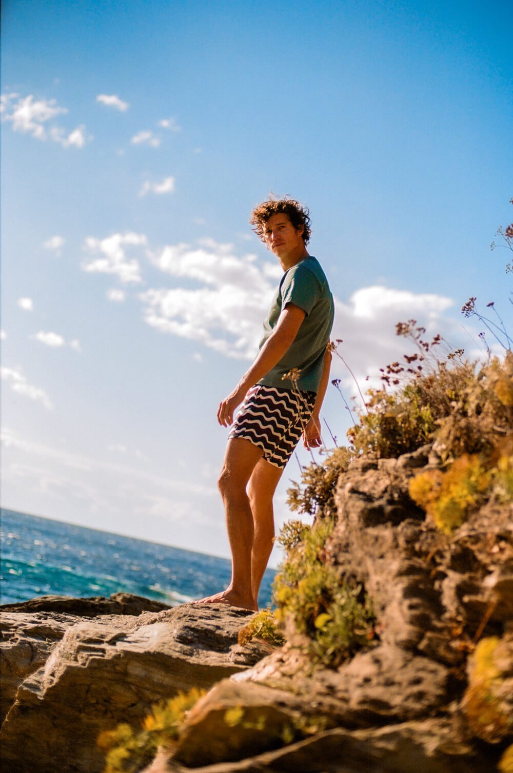 Short-sleeved T-shirt with round neckline APNEE Green