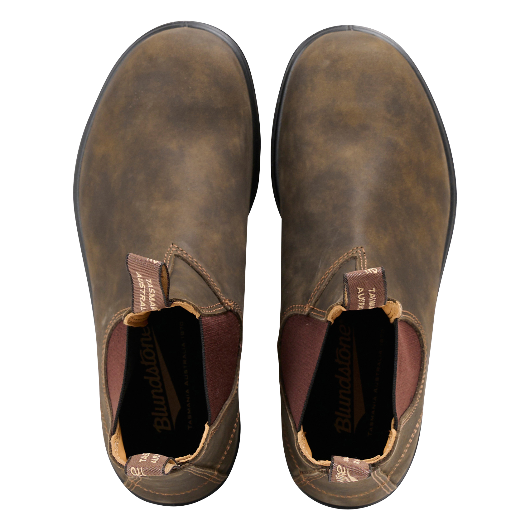 Mixed leather ankle boots BLUNDSTONE Brown