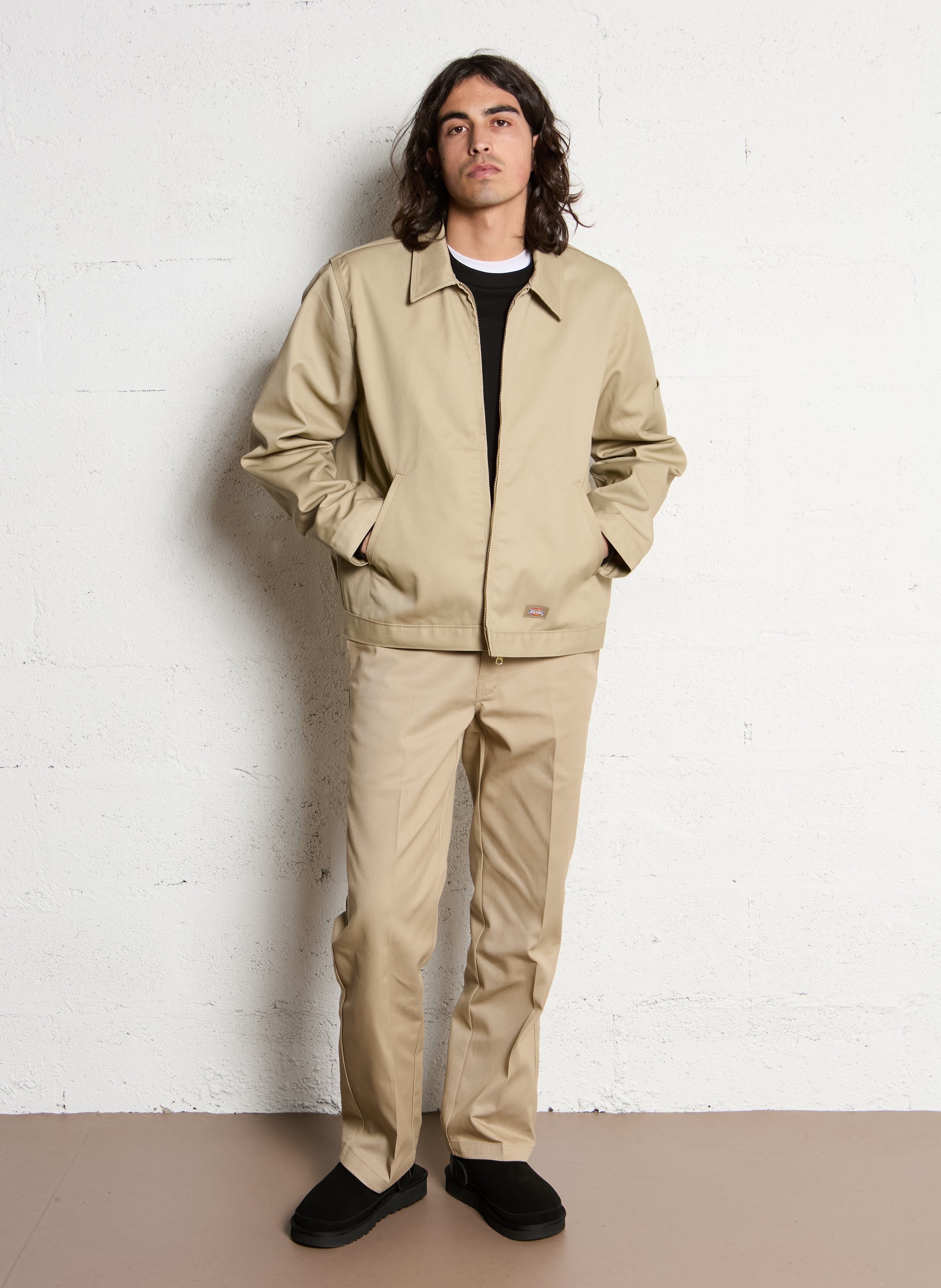 Bandplooibroek DICKIES Beige