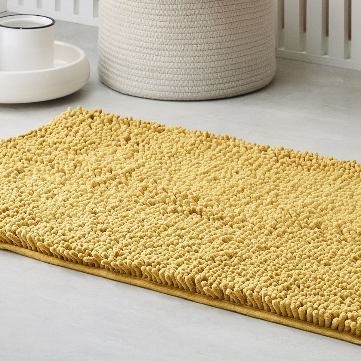 Plain bubble bath mat TODAY LINGE DE MAISON Yellow