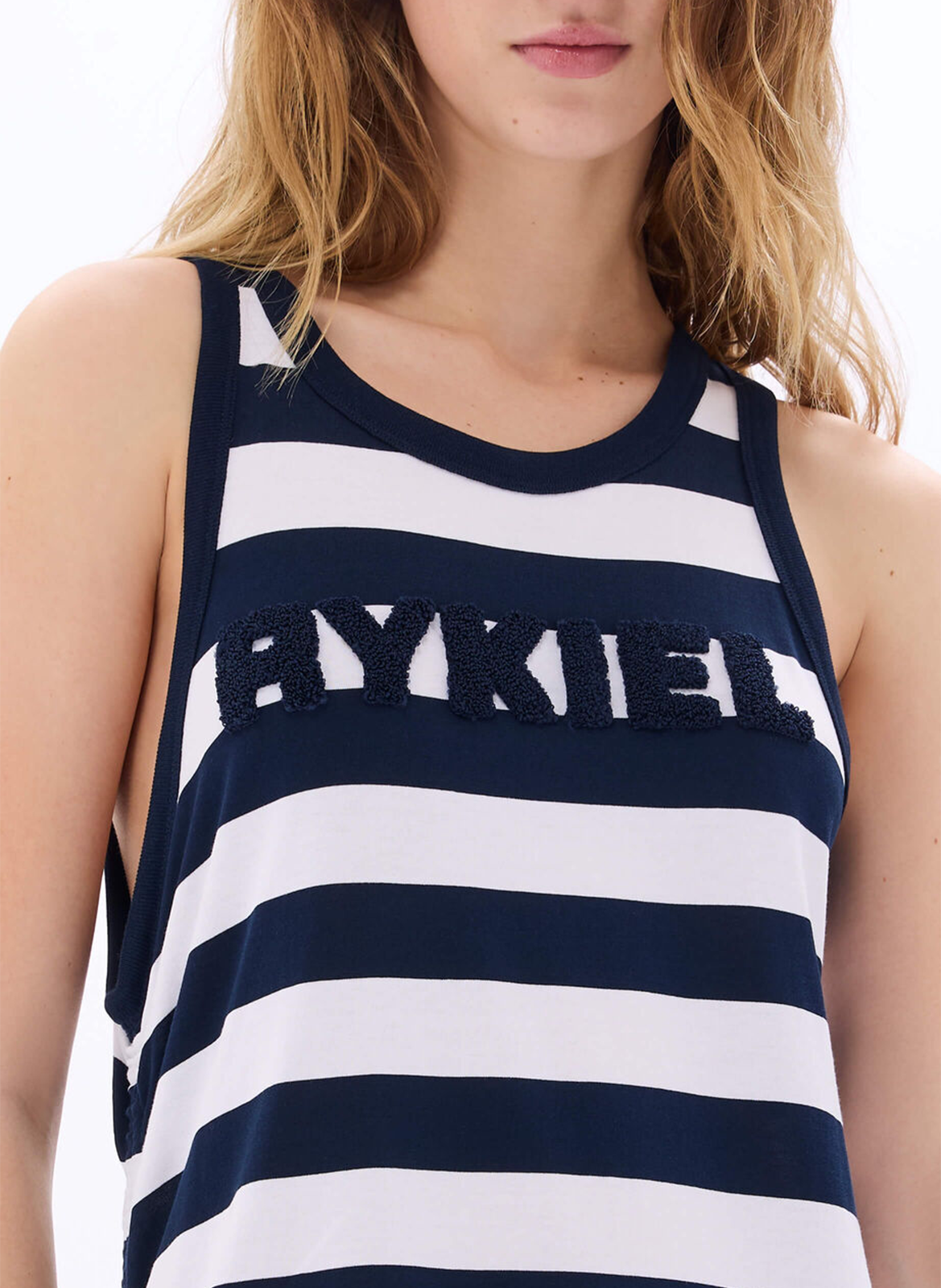 Robe longue en coton rayé SONIA RYKIEL Multicolore