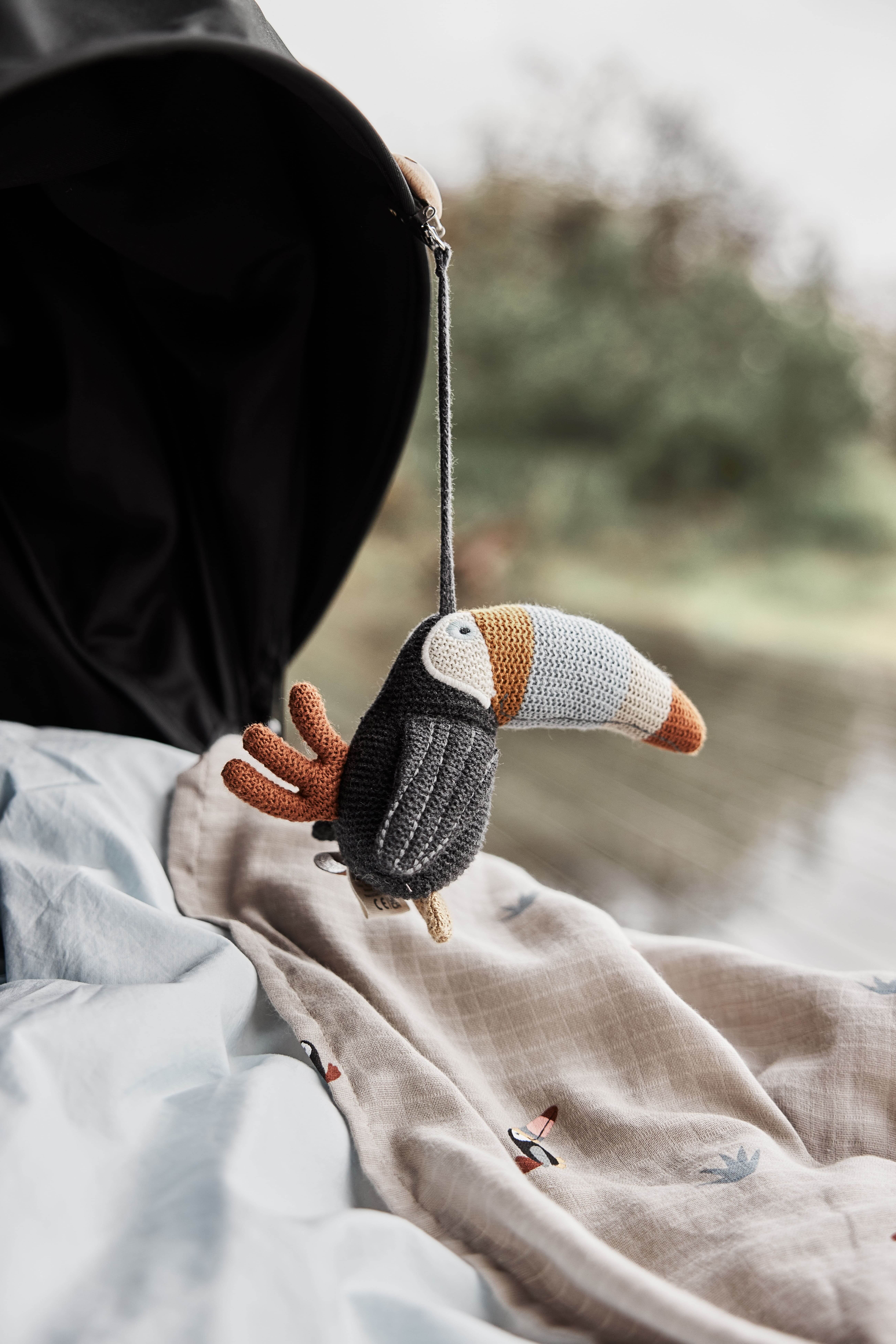 Cotton set of 2 muslin cloths OYOY LIVING DESIGN Grey