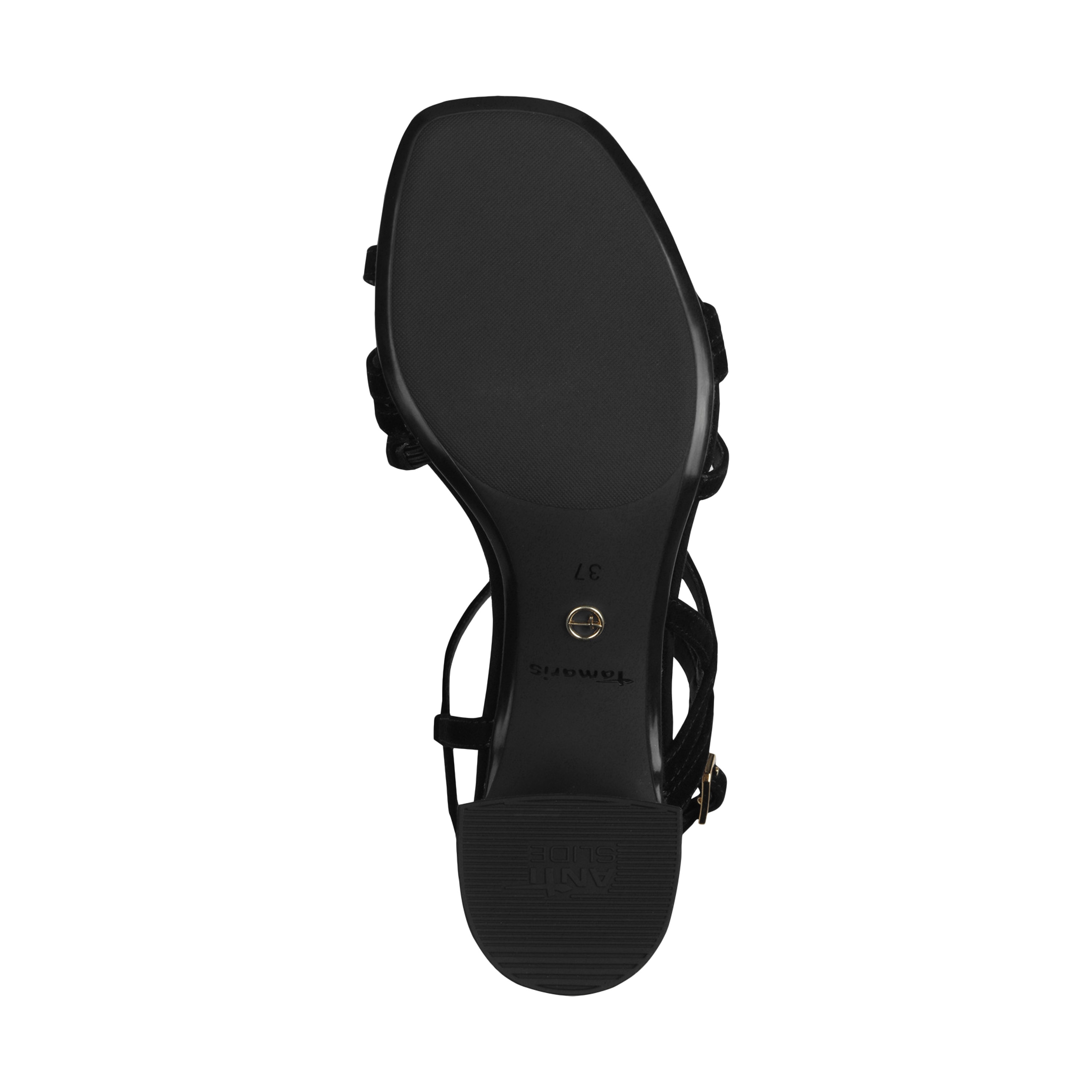 Leather high heel sandals TAMARIS Black