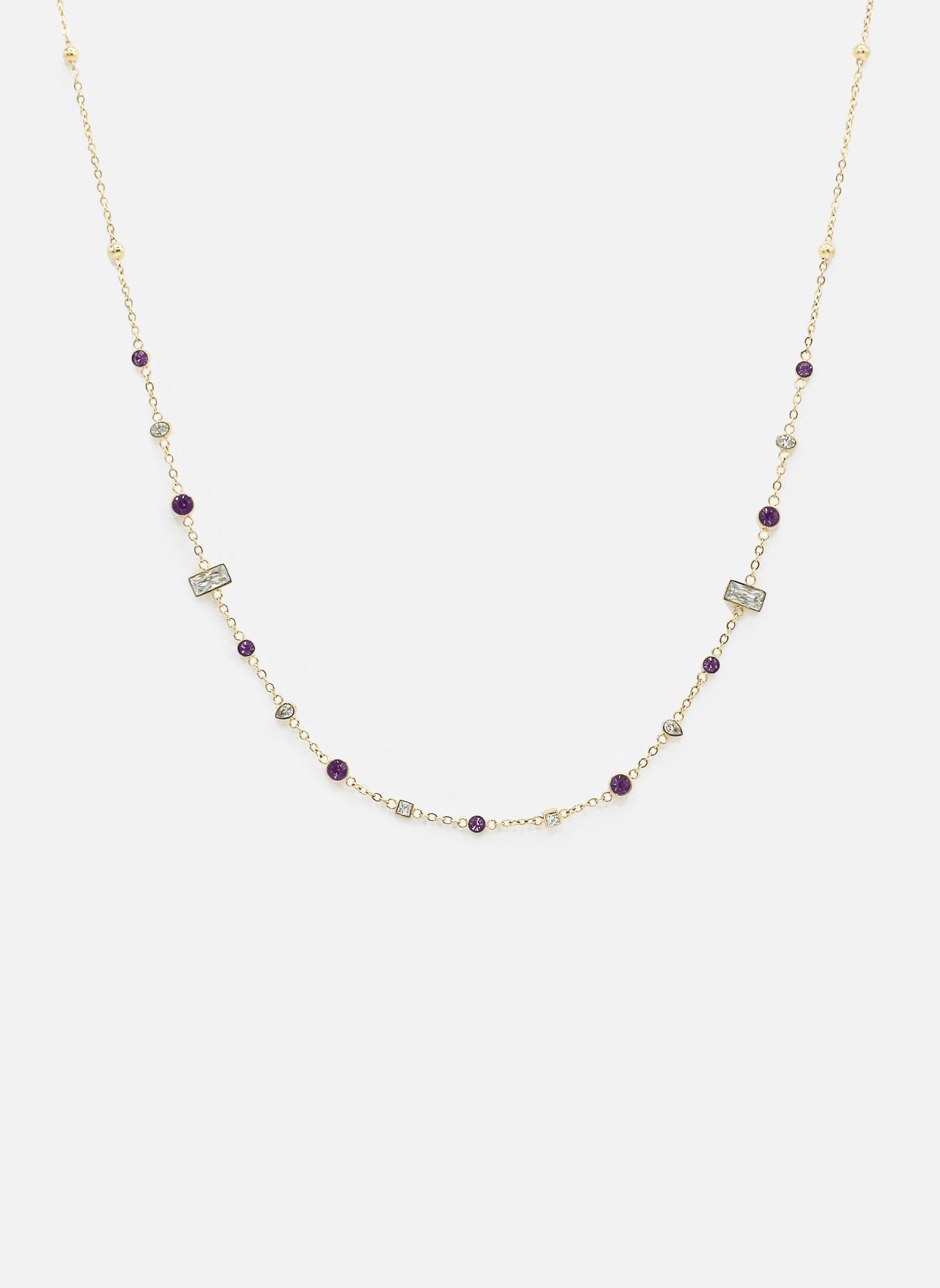 Chain necklace AEC Paris Purple